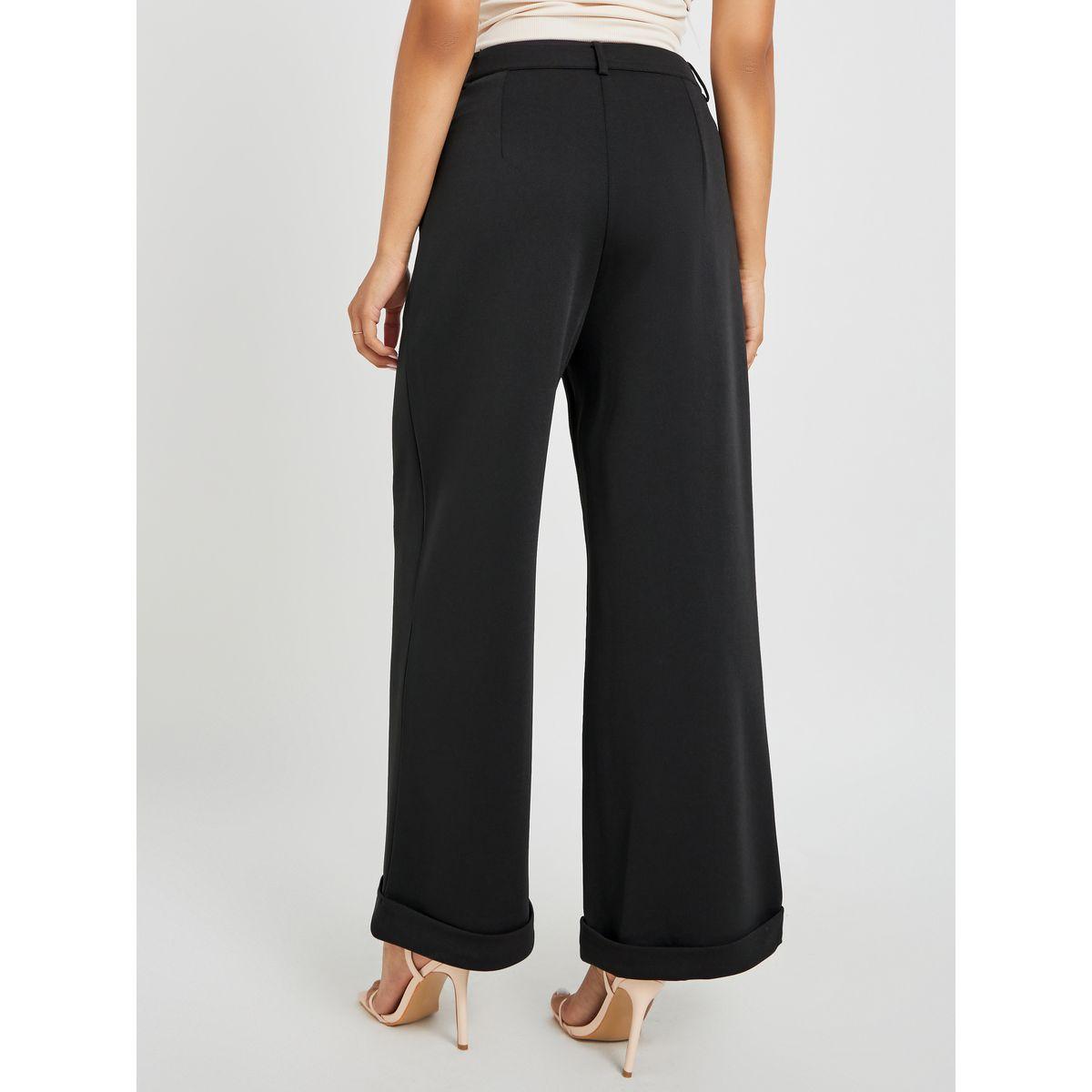 بنطال سادة محبوك بأرجل واسعة-women-clothing-bottoms-trousers-image-4
