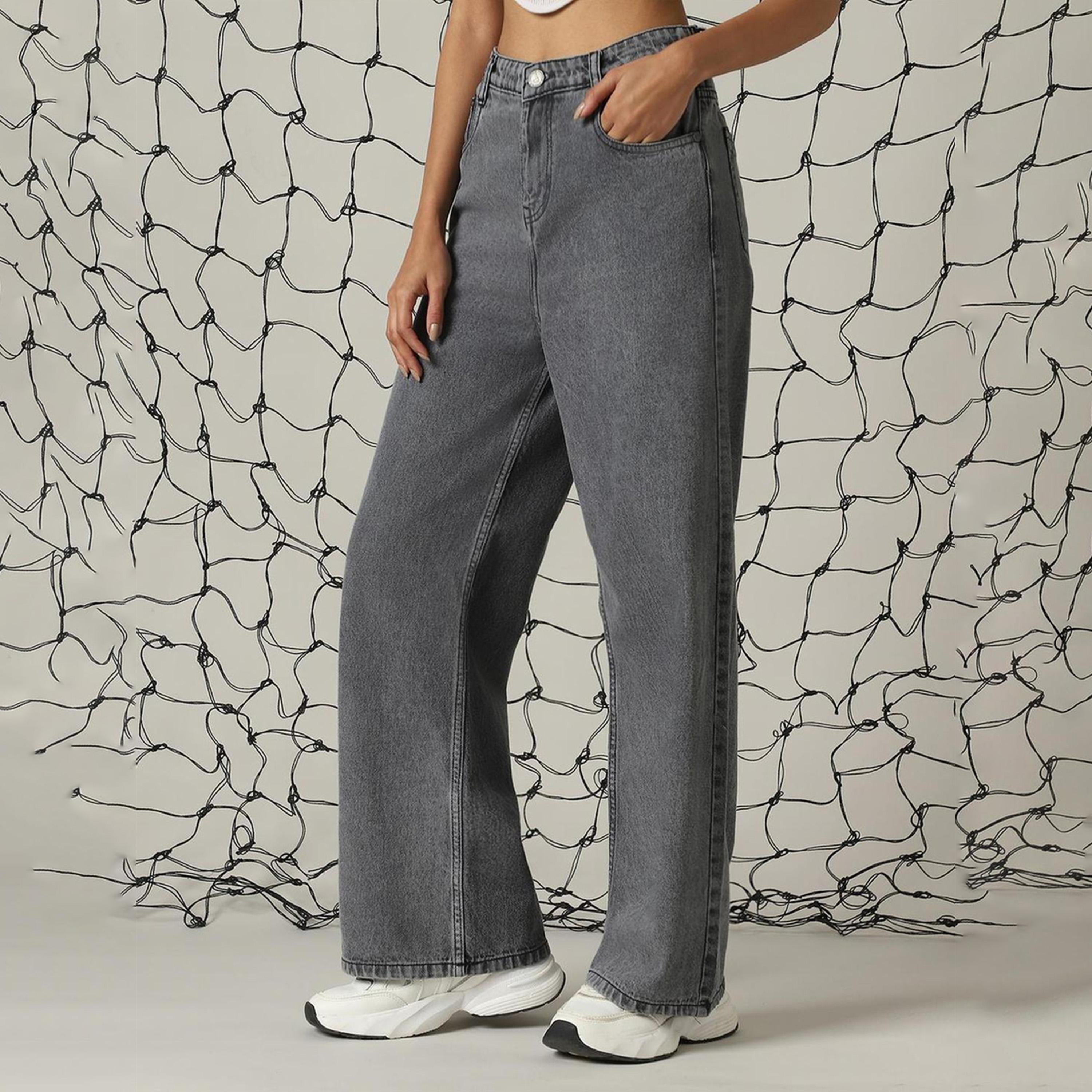 هابر هولم × ستايلي - بنطال جينز للنساء - أسود - 4-women-clothing-bottoms-jeans-image-2