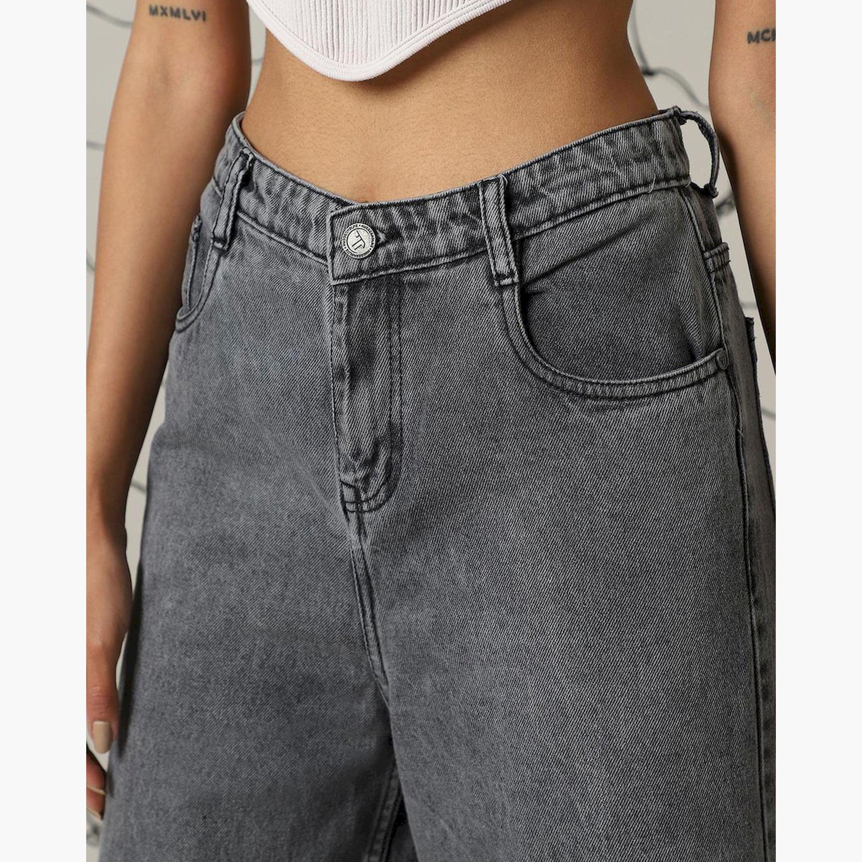 هابر هولم × ستايلي - بنطال جينز للنساء - أسود - 4-women-clothing-bottoms-jeans-image-4