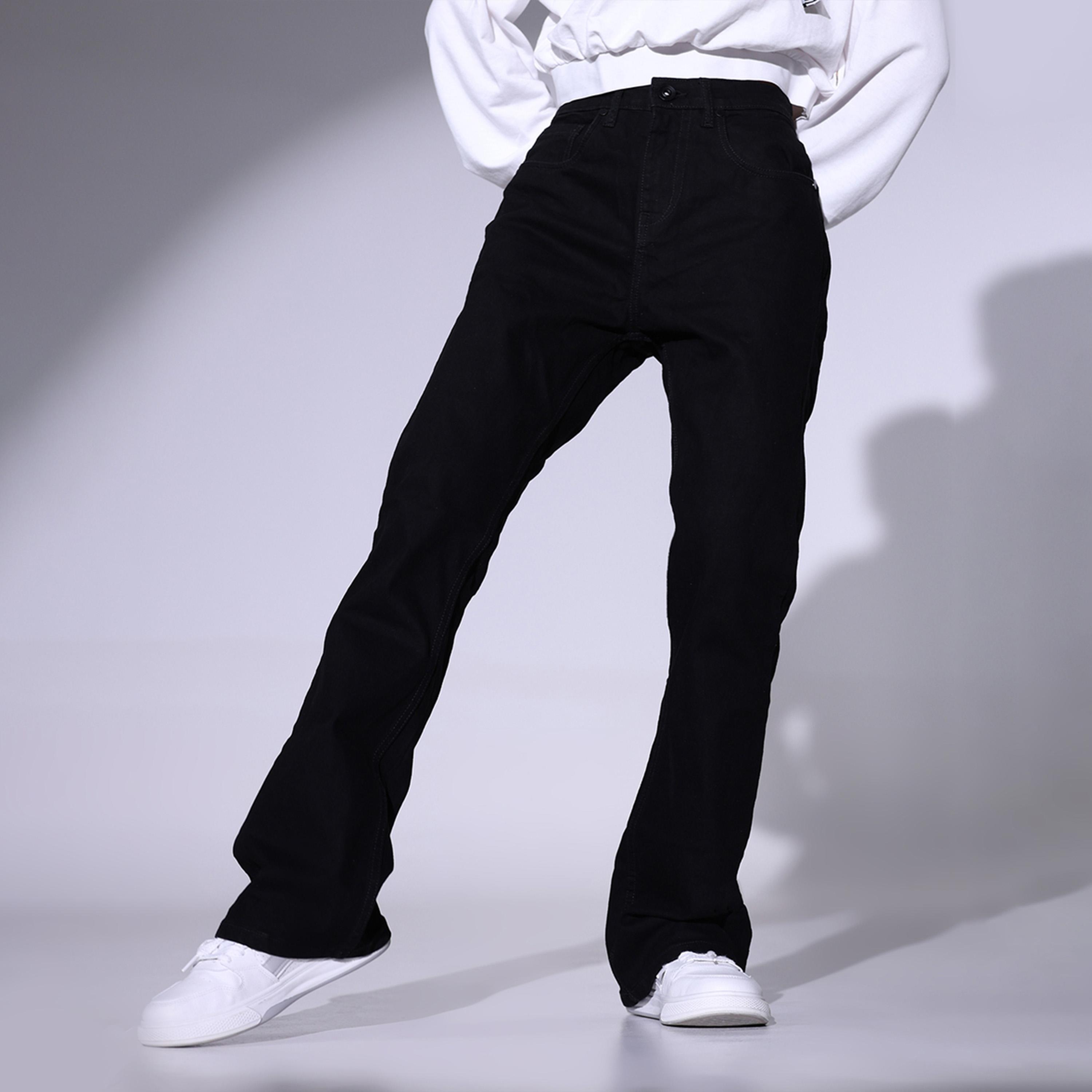 هابر هولم × ستايلي - بنطال جينز للنساء - أسود-women-clothing-bottoms-jeans-image-2