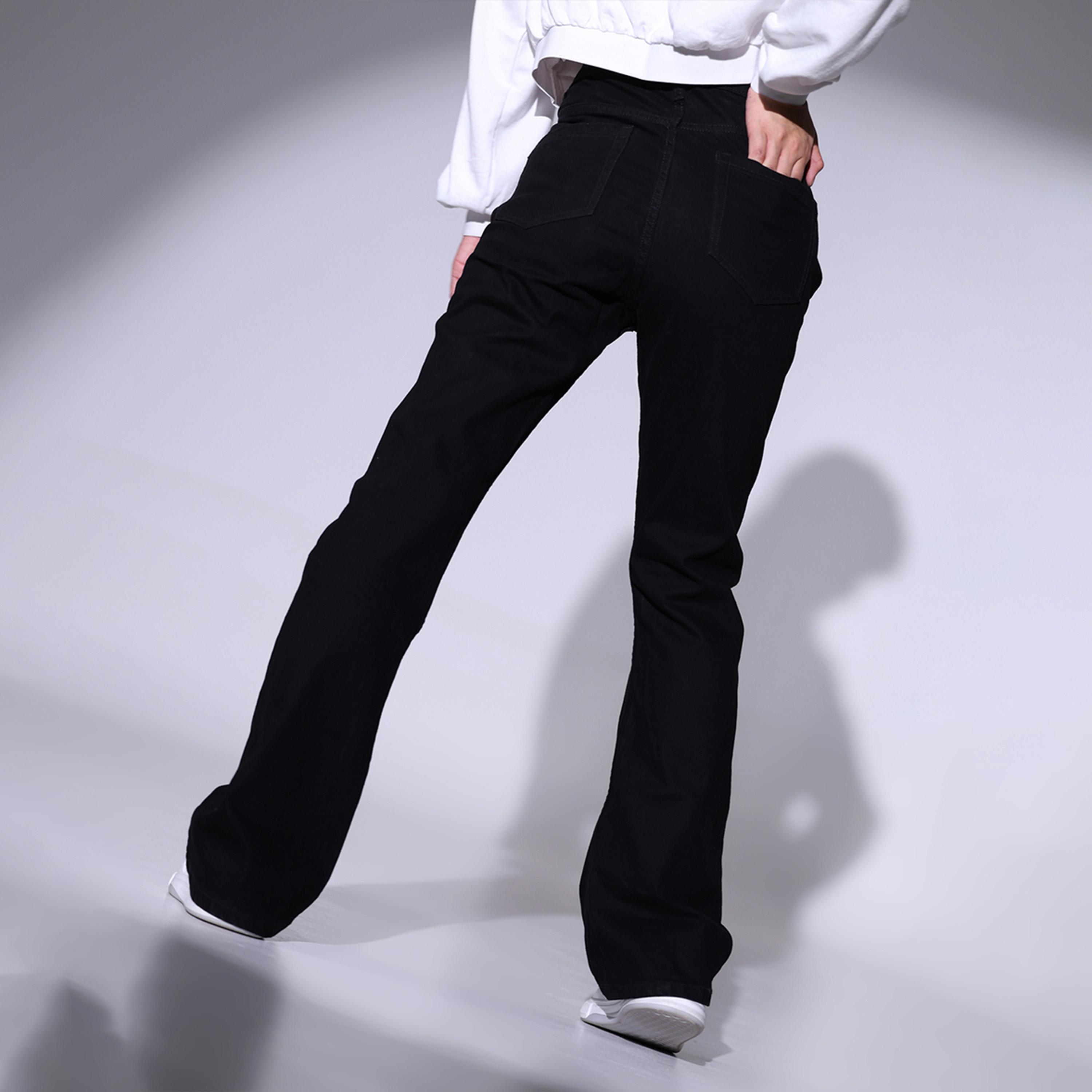 هابر هولم × ستايلي - بنطال جينز للنساء - أسود-women-clothing-bottoms-jeans-image-3