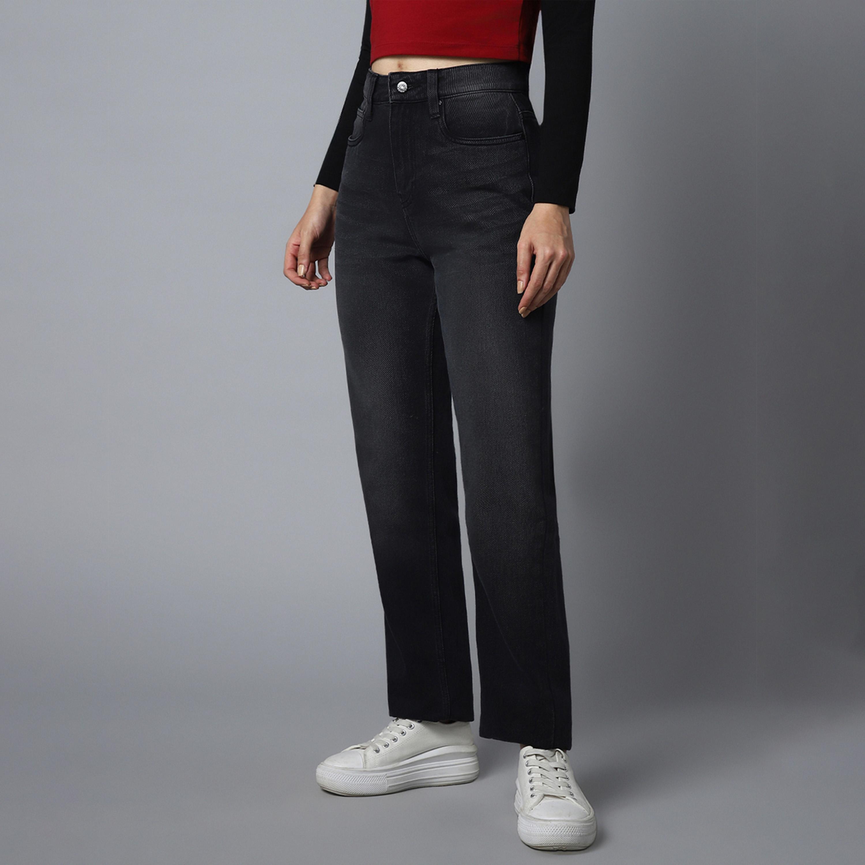 هاي ستار × ستايلي - بنطال جينز نسائي - أسود-women-clothing-bottoms-jeans-image-2