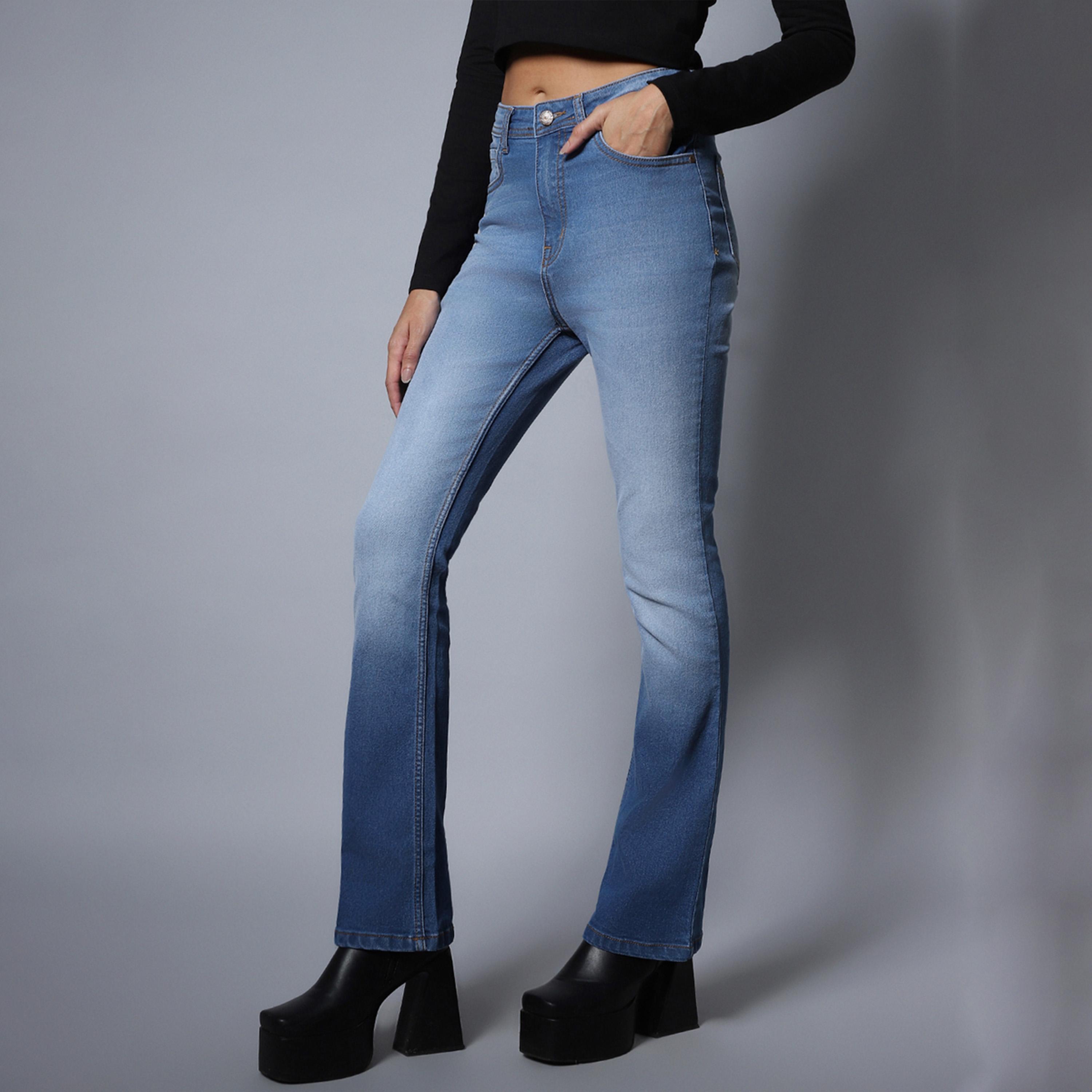 هاي ستار × ستايلي - بنطال جينز للنساء - أزرق-women-clothing-bottoms-jeans-image-2