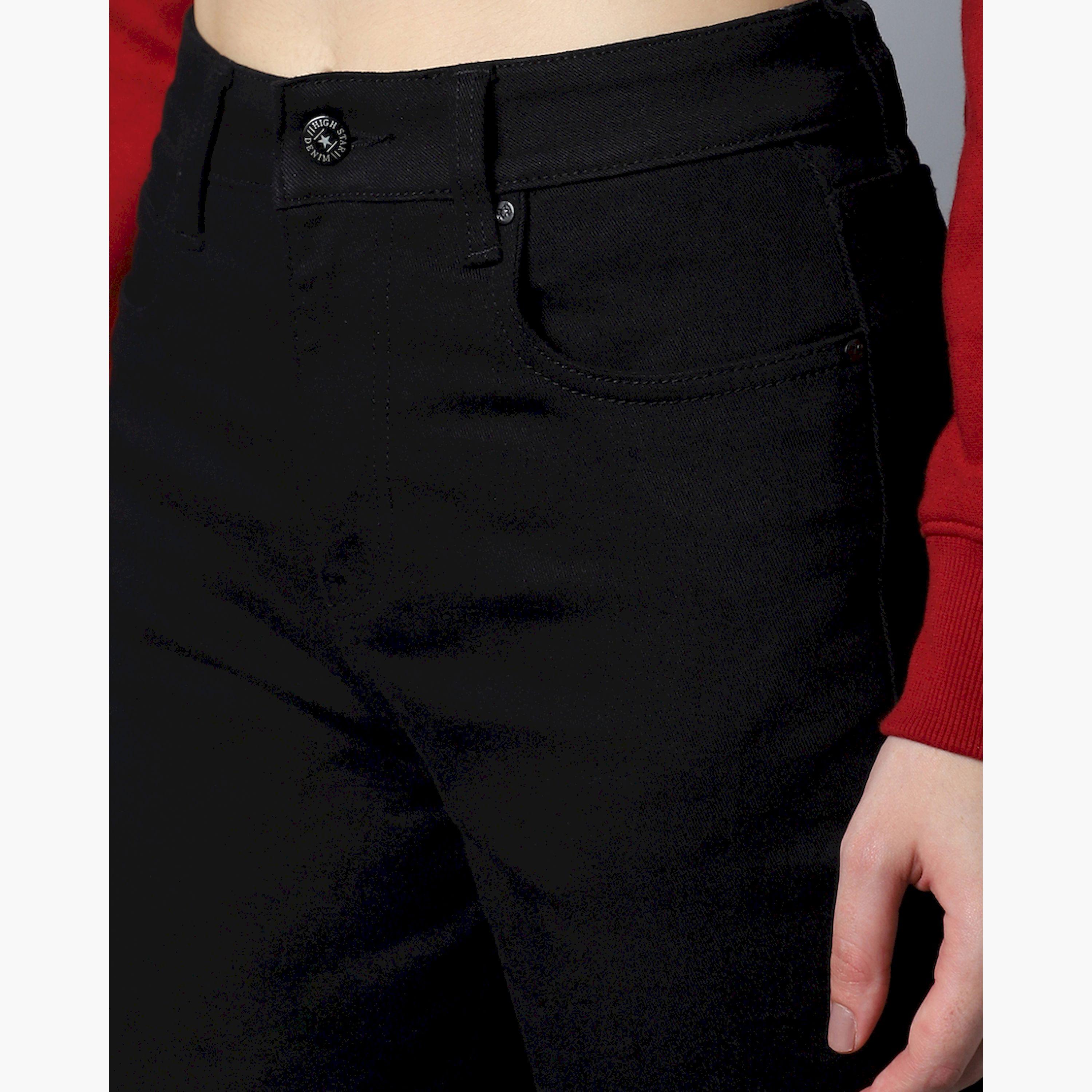 هاي ستار × ستايلي - بنطال جينز نسائي - أسود-women-clothing-bottoms-jeans-image-3
