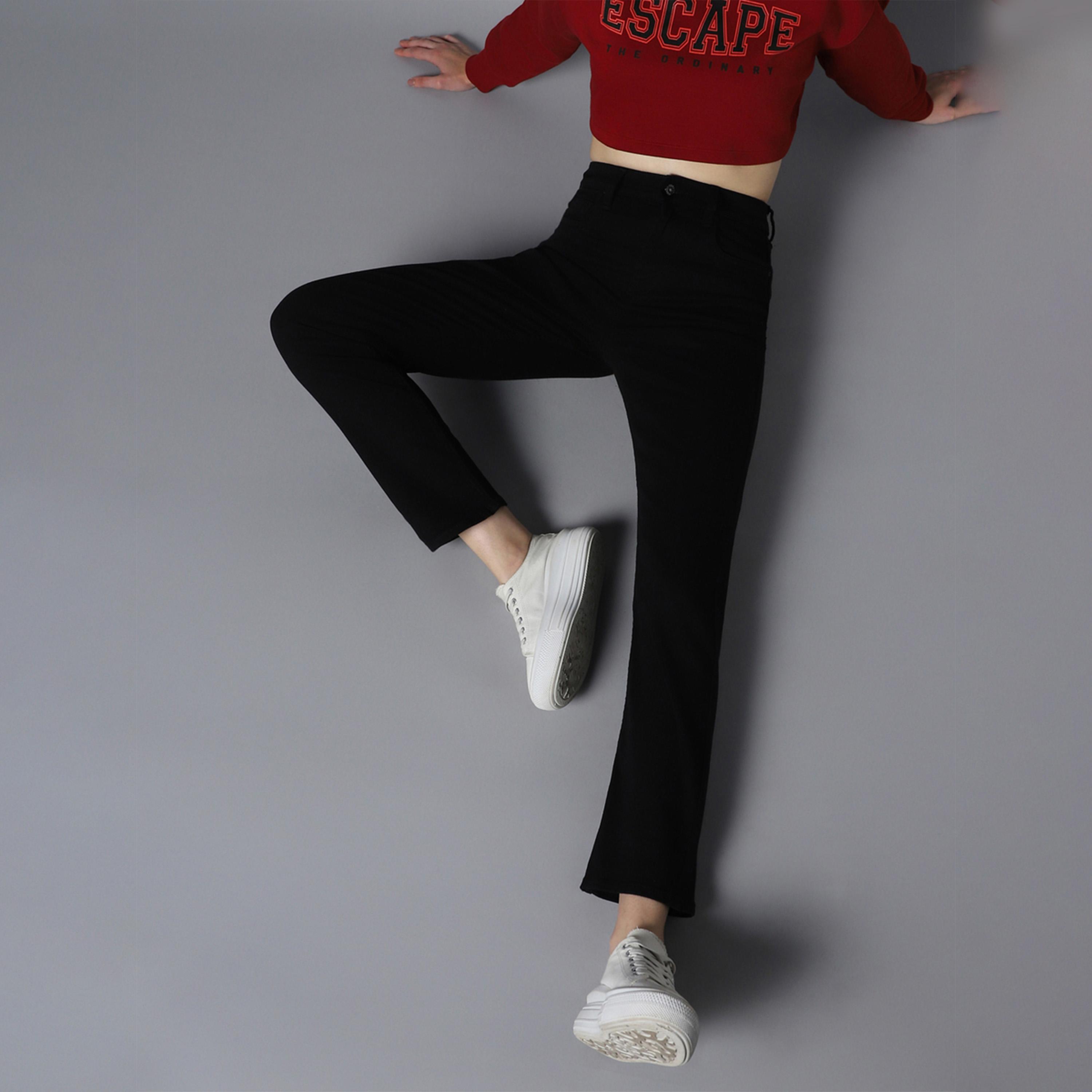 هاي ستار × ستايلي - بنطال جينز نسائي - أسود-women-clothing-bottoms-jeans-image-4