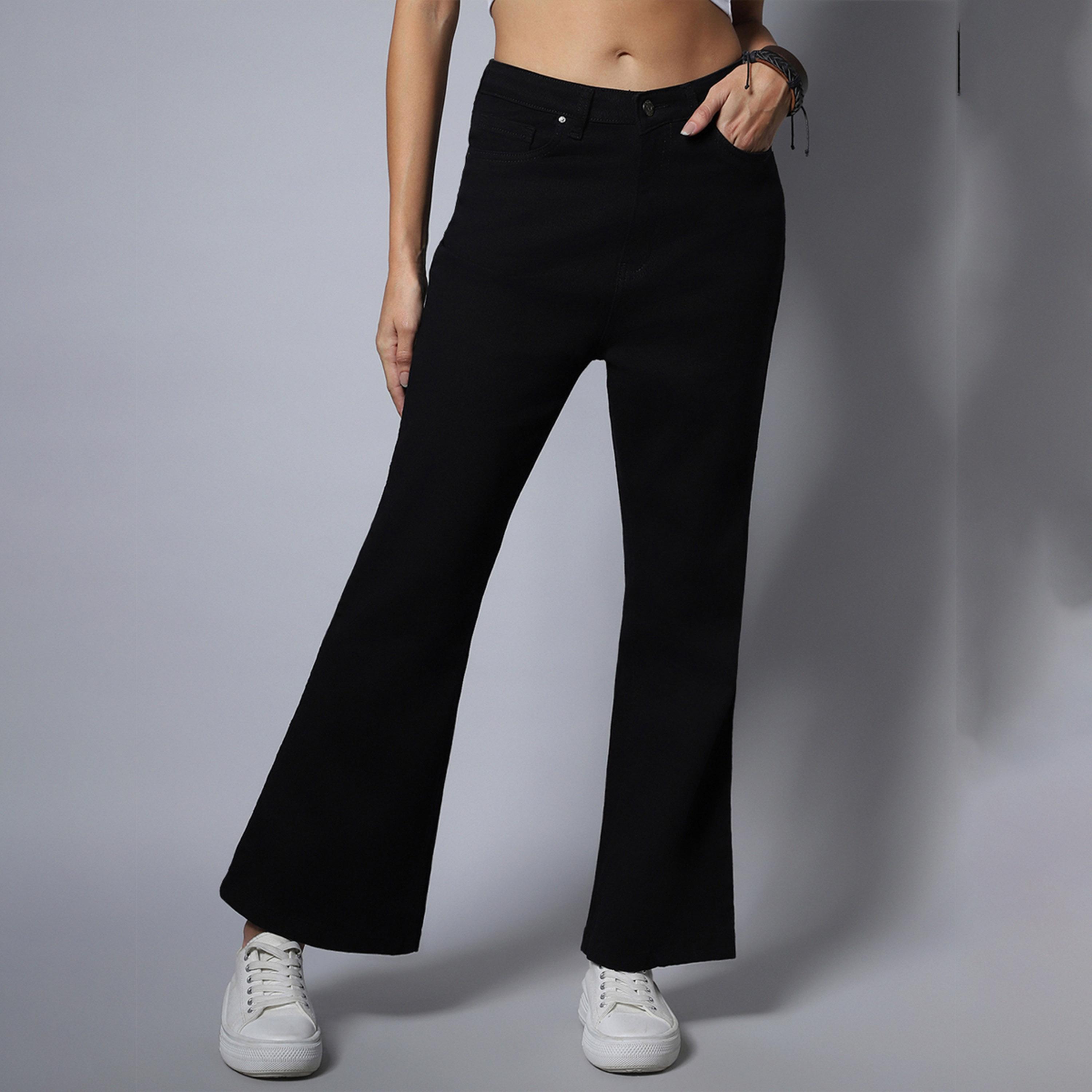 هاي ستار × ستايلي - بنطال جينز نسائي - أسود-women-clothing-bottoms-jeans-image-1