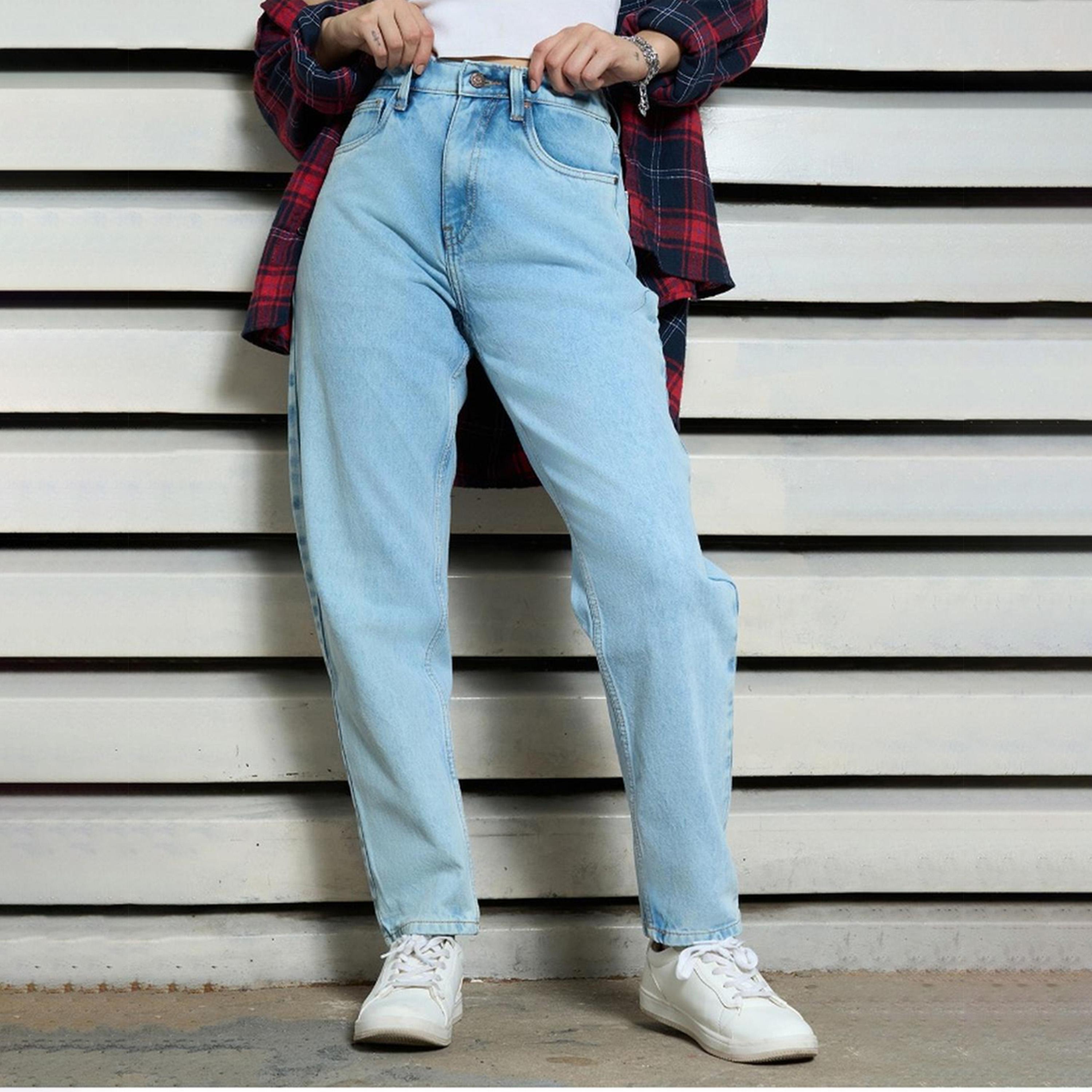 هاي ستار × ستايلي - بنطال جينز نسائي - نيلي-women-clothing-bottoms-jeans-image-1