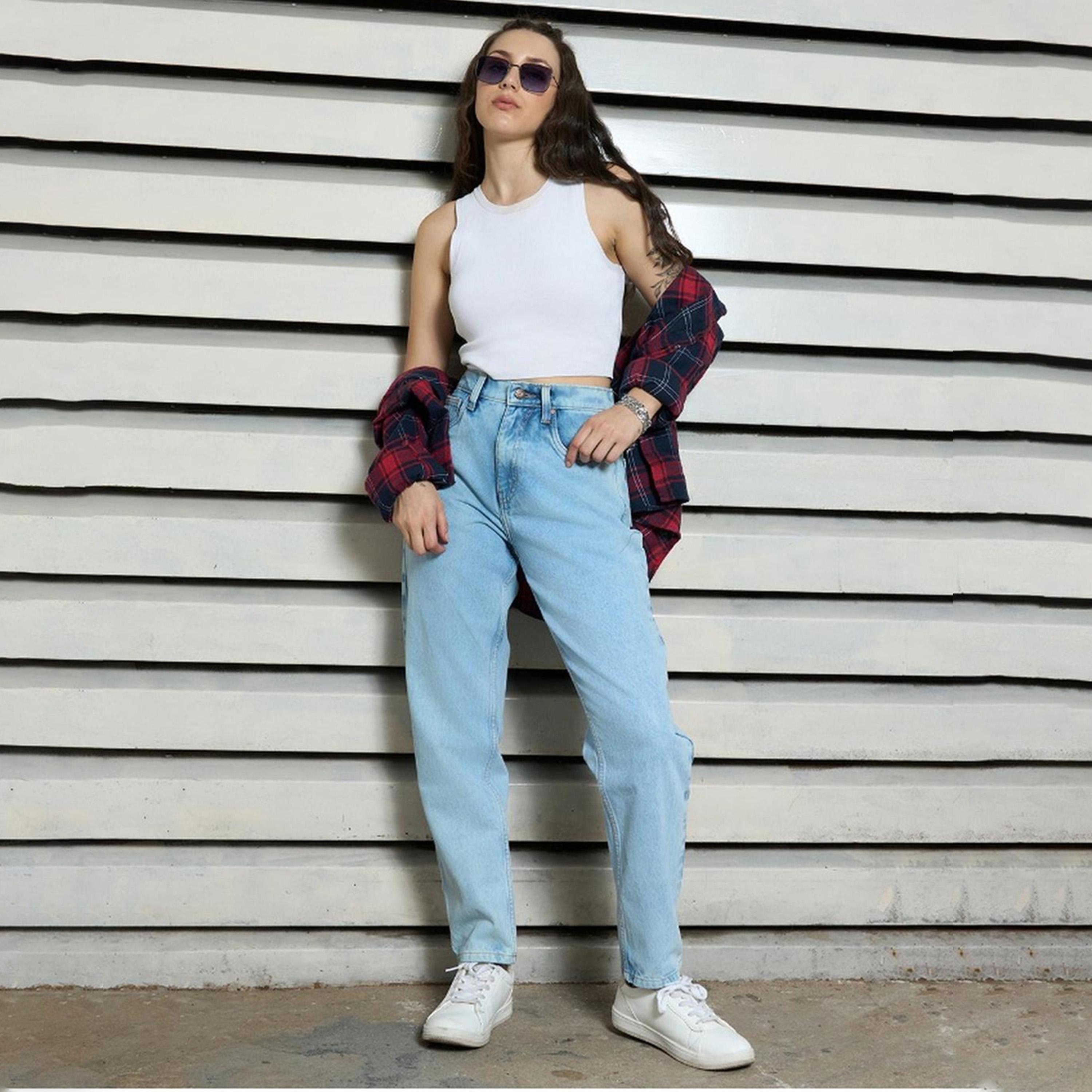 هاي ستار × ستايلي - بنطال جينز نسائي - نيلي-women-clothing-bottoms-jeans-image-3