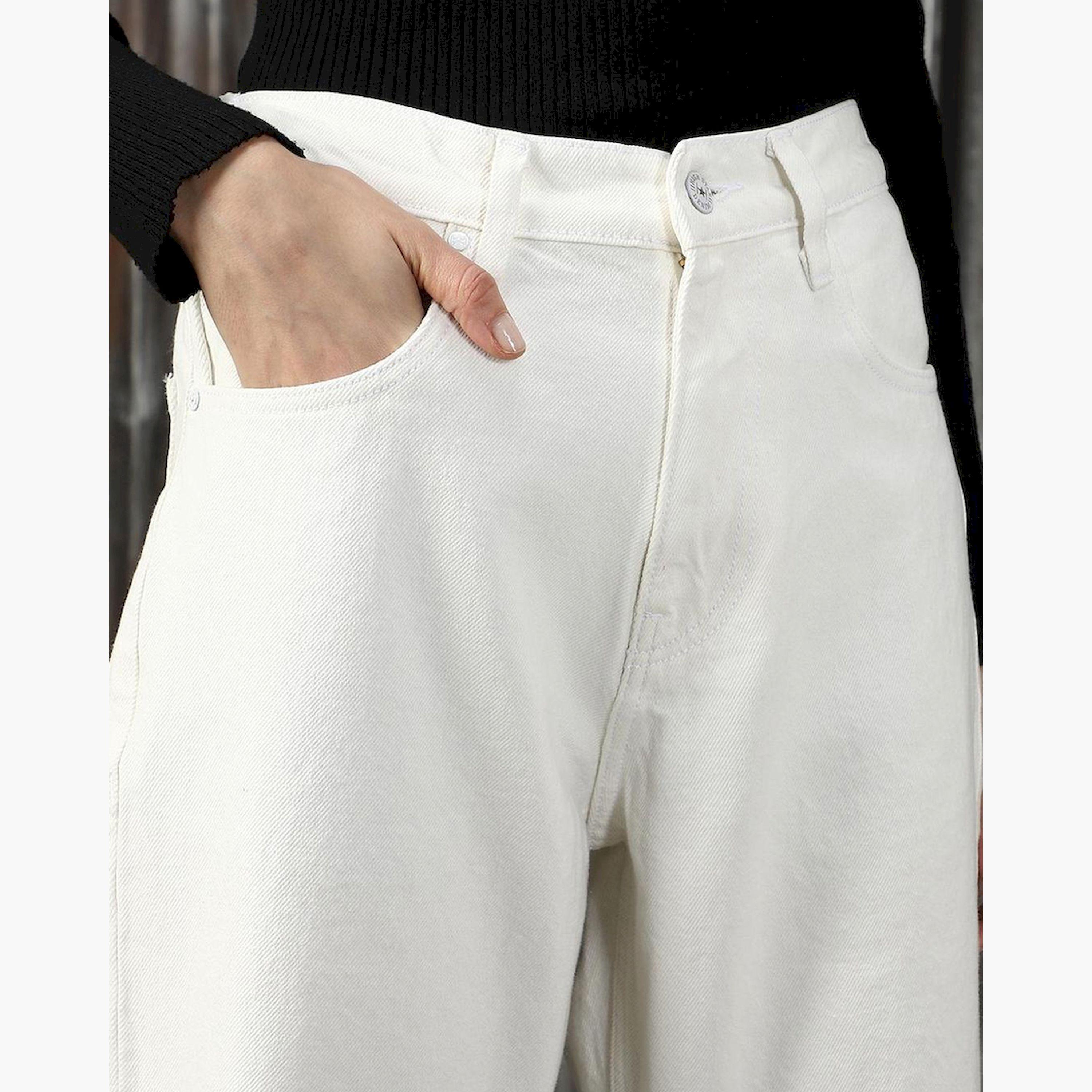 هاي ستار × ستايلي - بنطال جينز للنساء - أبيض-women-clothing-bottoms-jeans-image-4