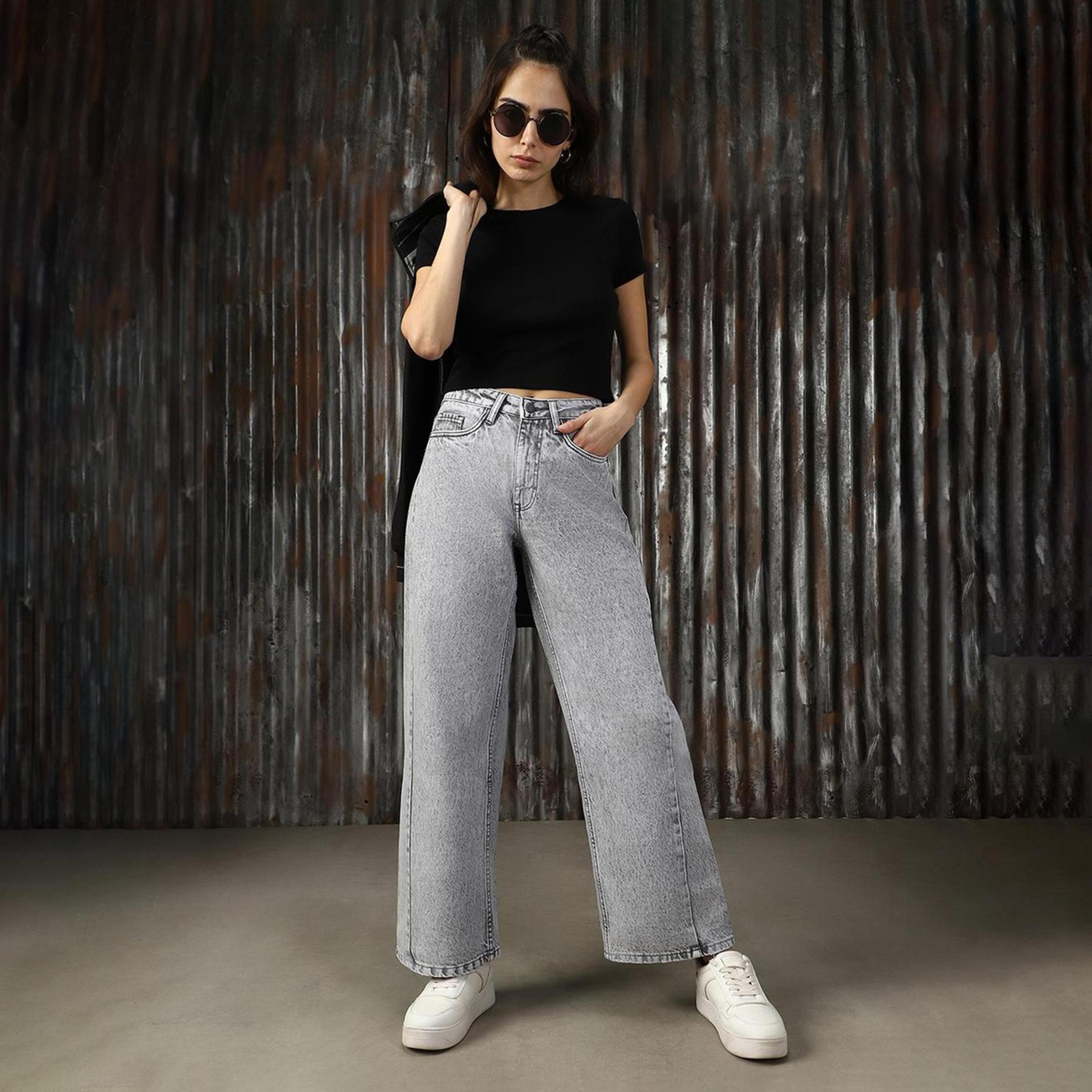 هاي ستار × ستايلي - بنطال جينز نسائي رمادي S-women-clothing-bottoms-jeans-image-2