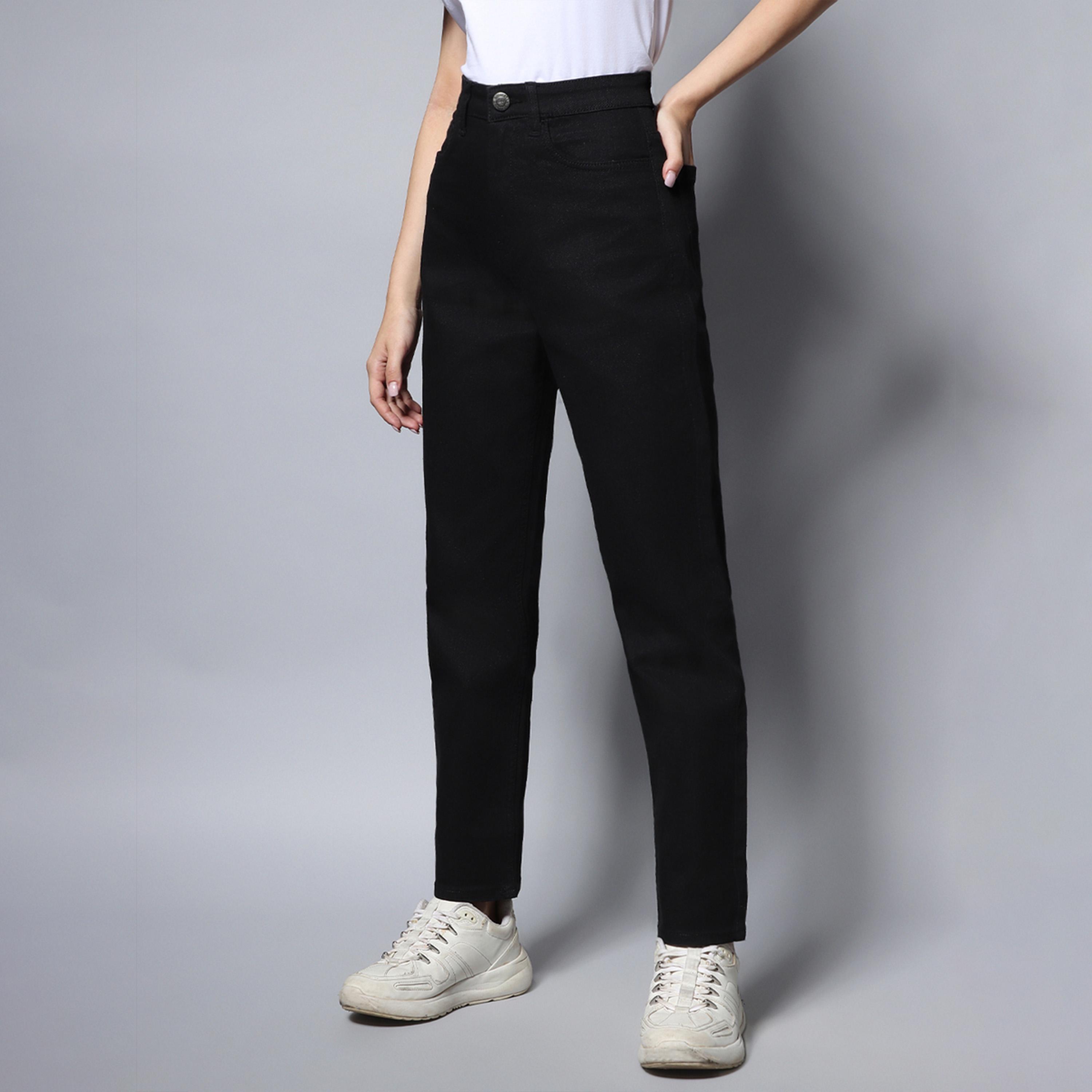 هاي ستار × ستايلي - بنطال جينز نسائي - أسود-women-clothing-bottoms-jeans-image-3