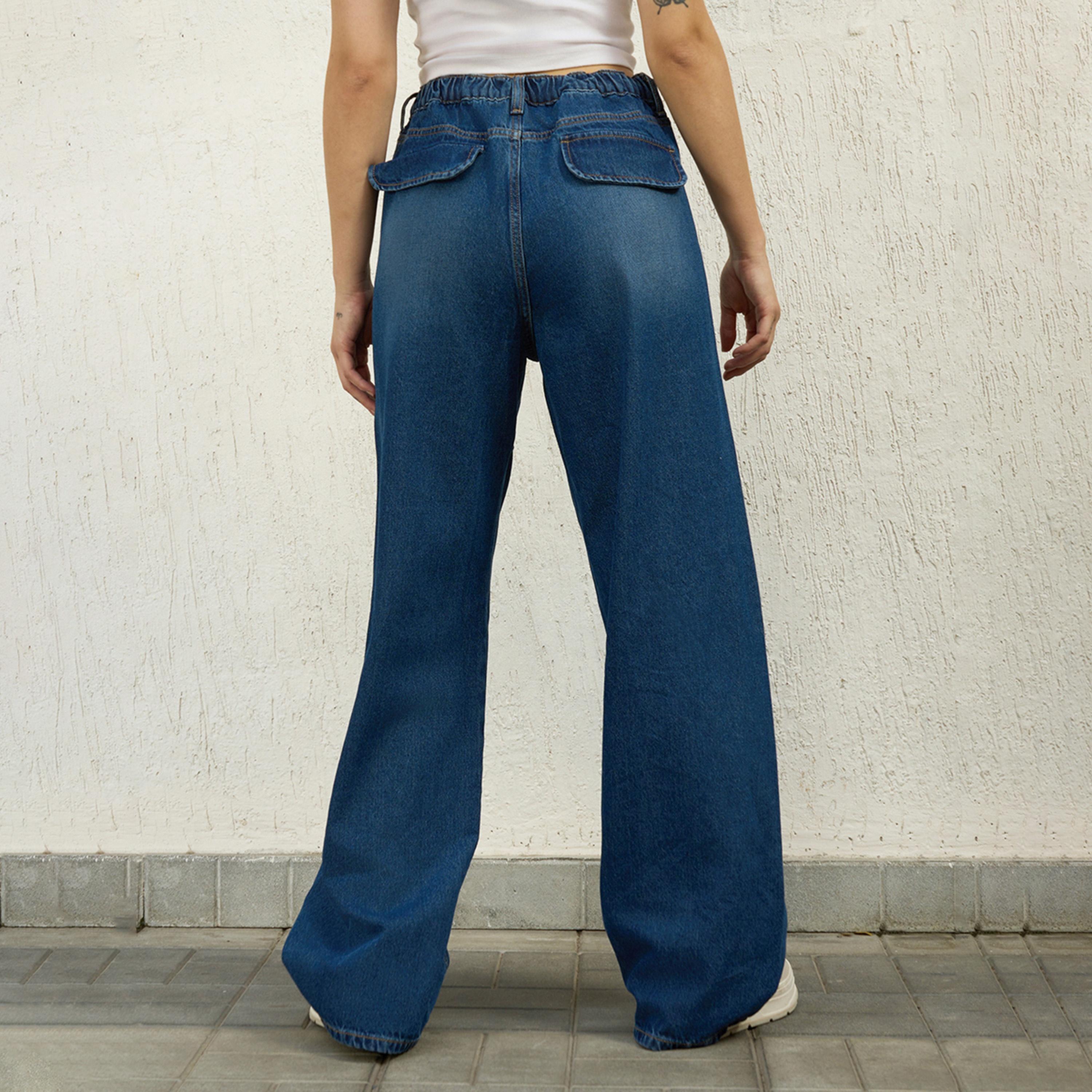 Hubberholme X Styli Women Indigo Jeans-women-clothing-bottoms-jeans-image-3