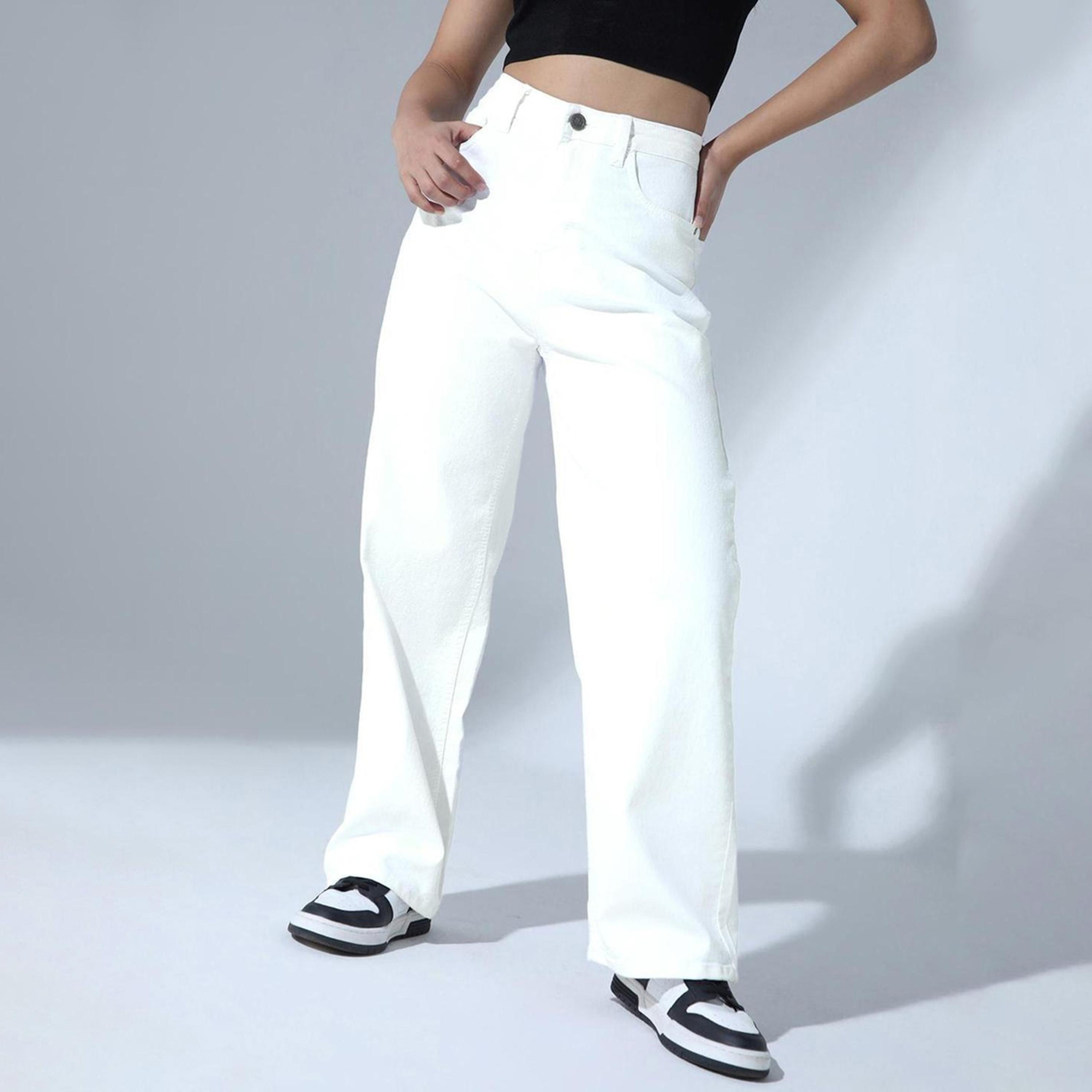 Hubberholme X Styli Women Ecru Jeans-women-clothing-bottoms-jeans-image-2