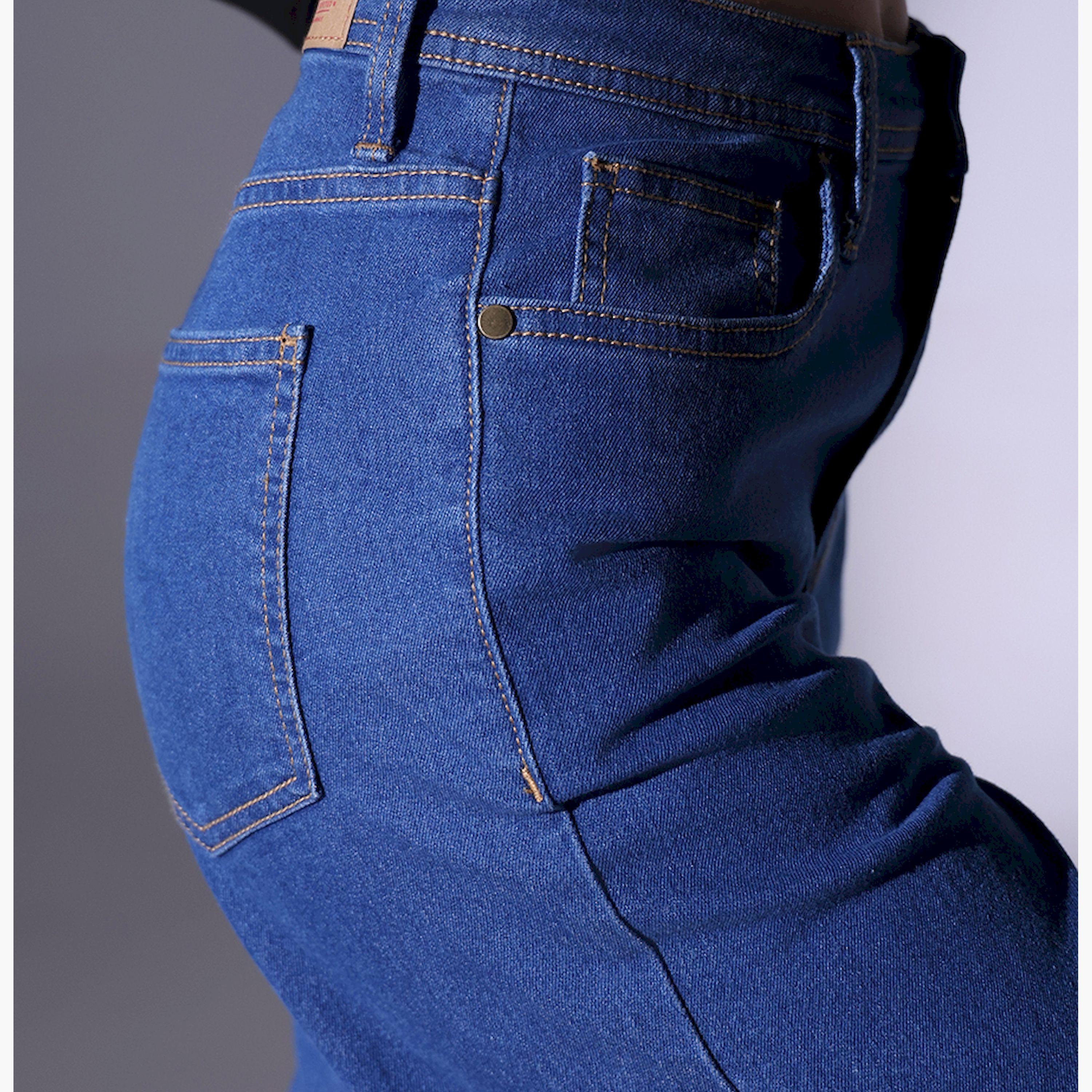 هابرهولم × ستايلي-  بنطال جينز نسائي نيلي-women-clothing-bottoms-jeans-image-4