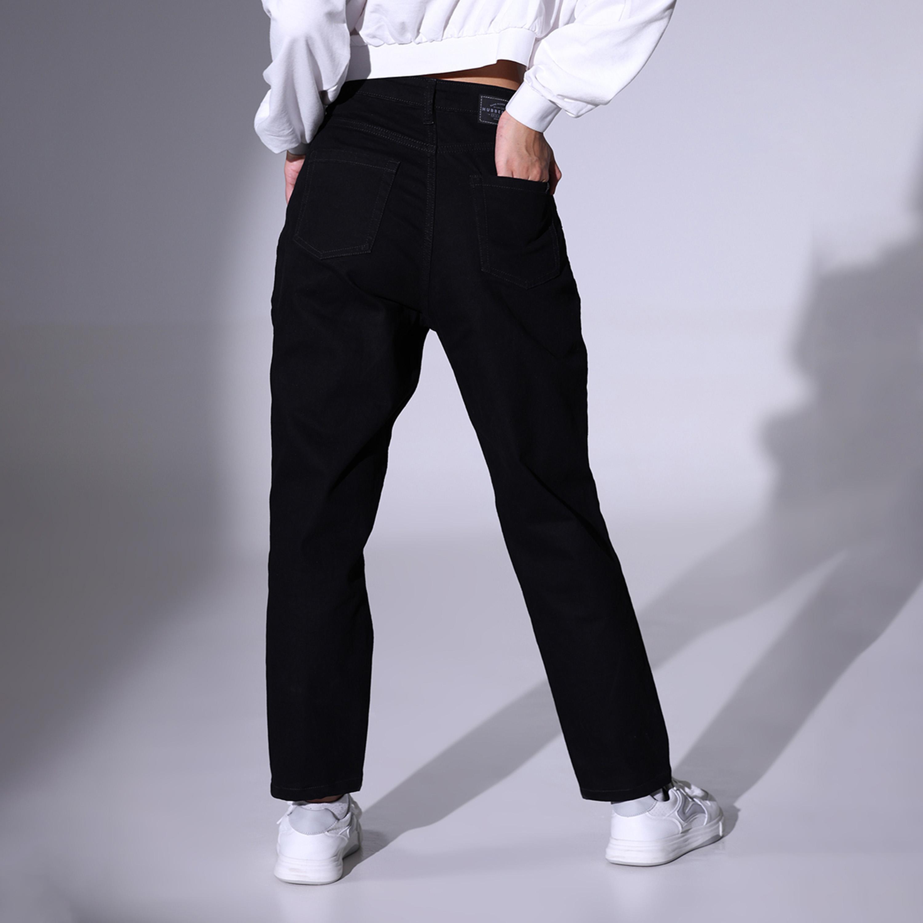 هابرهولم × ستايلي-  بنطال جينز للنساء أسود-women-clothing-bottoms-jeans-image-3
