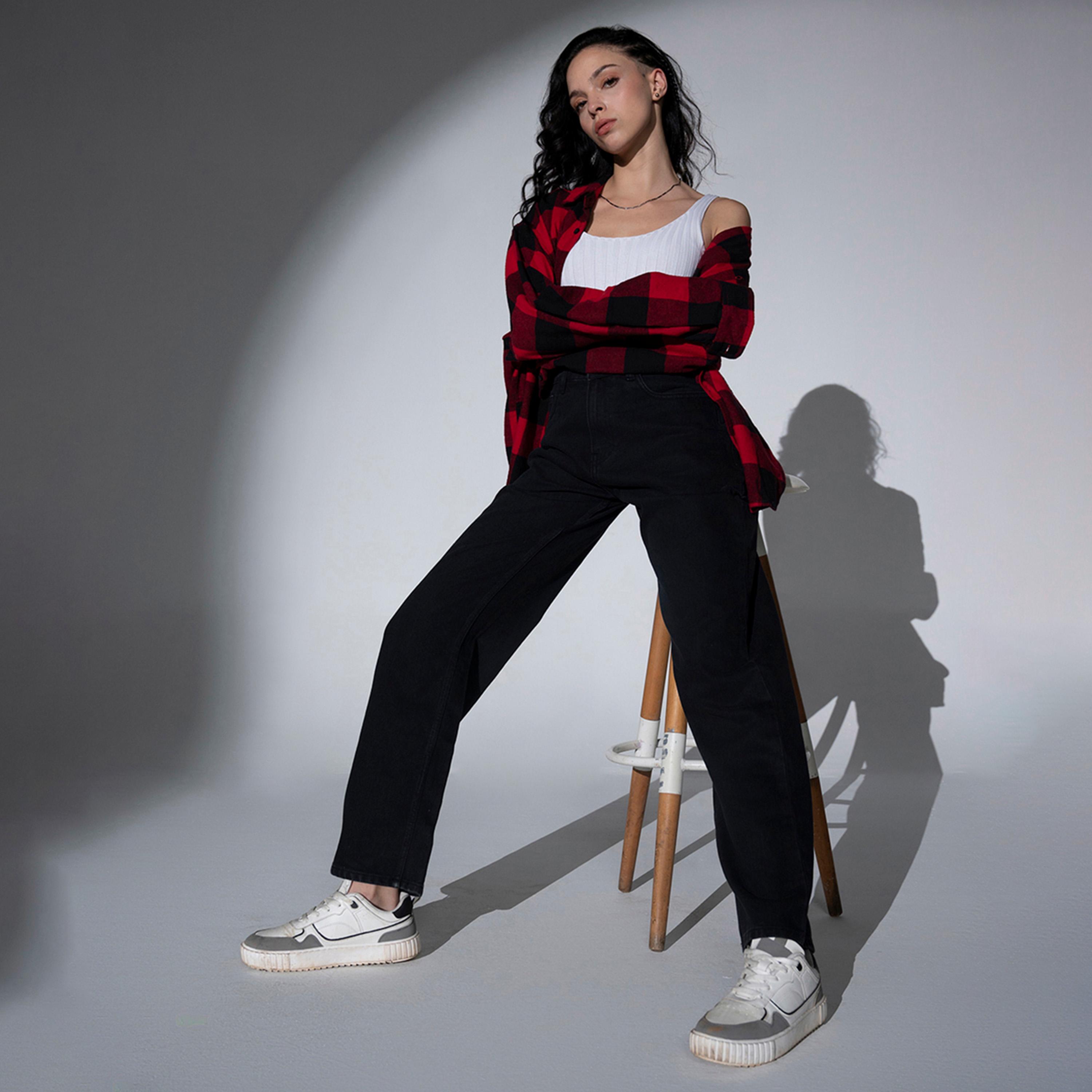 هابرهولم × ستايلي-  بنطال جينز للنساء أسود-women-clothing-bottoms-jeans-image-1