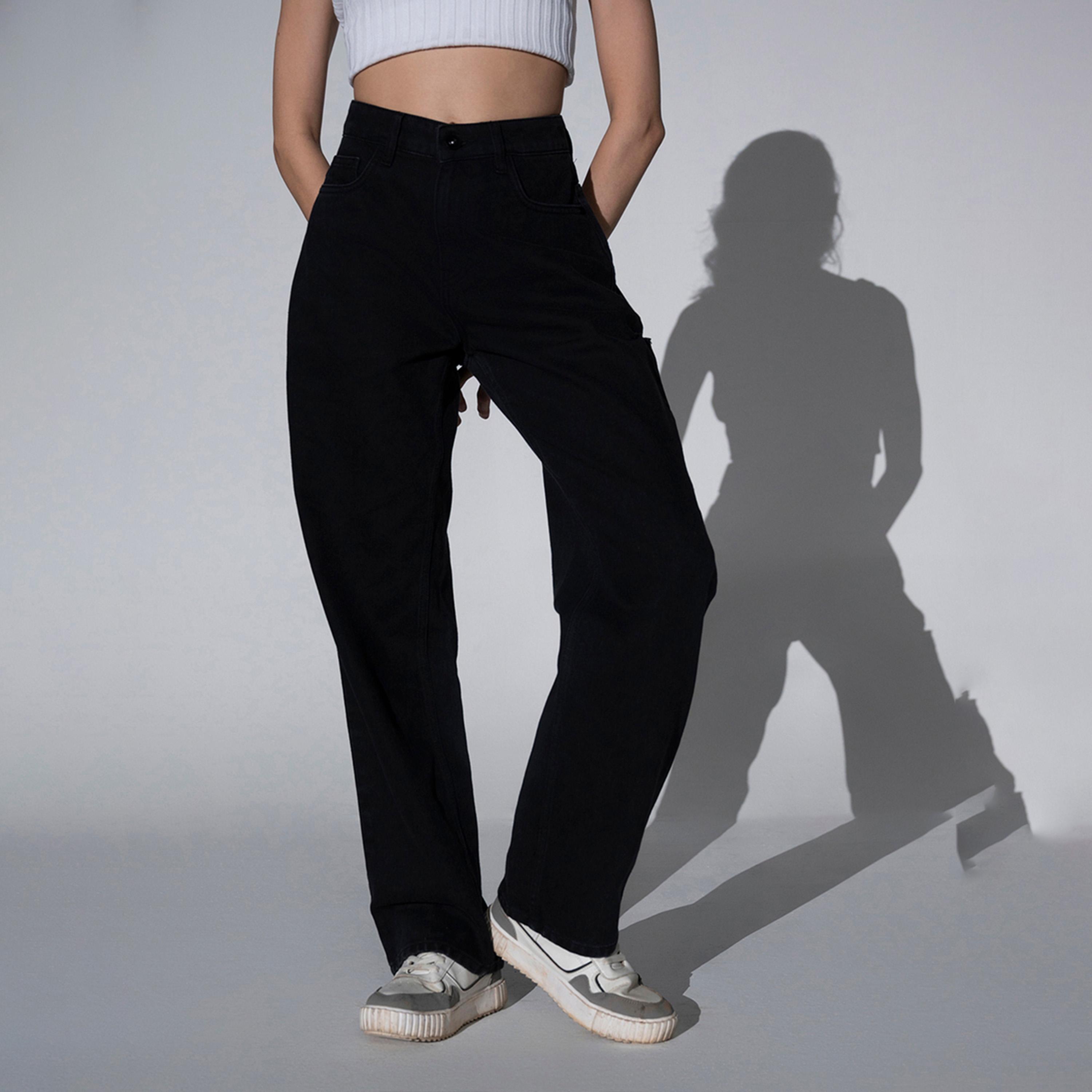 هابرهولم × ستايلي-  بنطال جينز للنساء أسود-women-clothing-bottoms-jeans-image-2