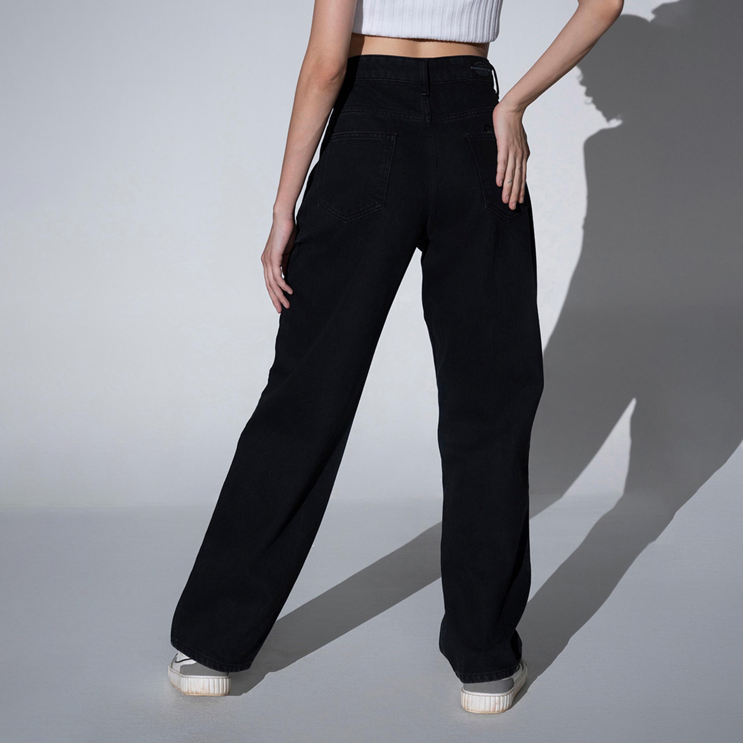 هابرهولم × ستايلي-  بنطال جينز للنساء أسود-women-clothing-bottoms-jeans-image-3