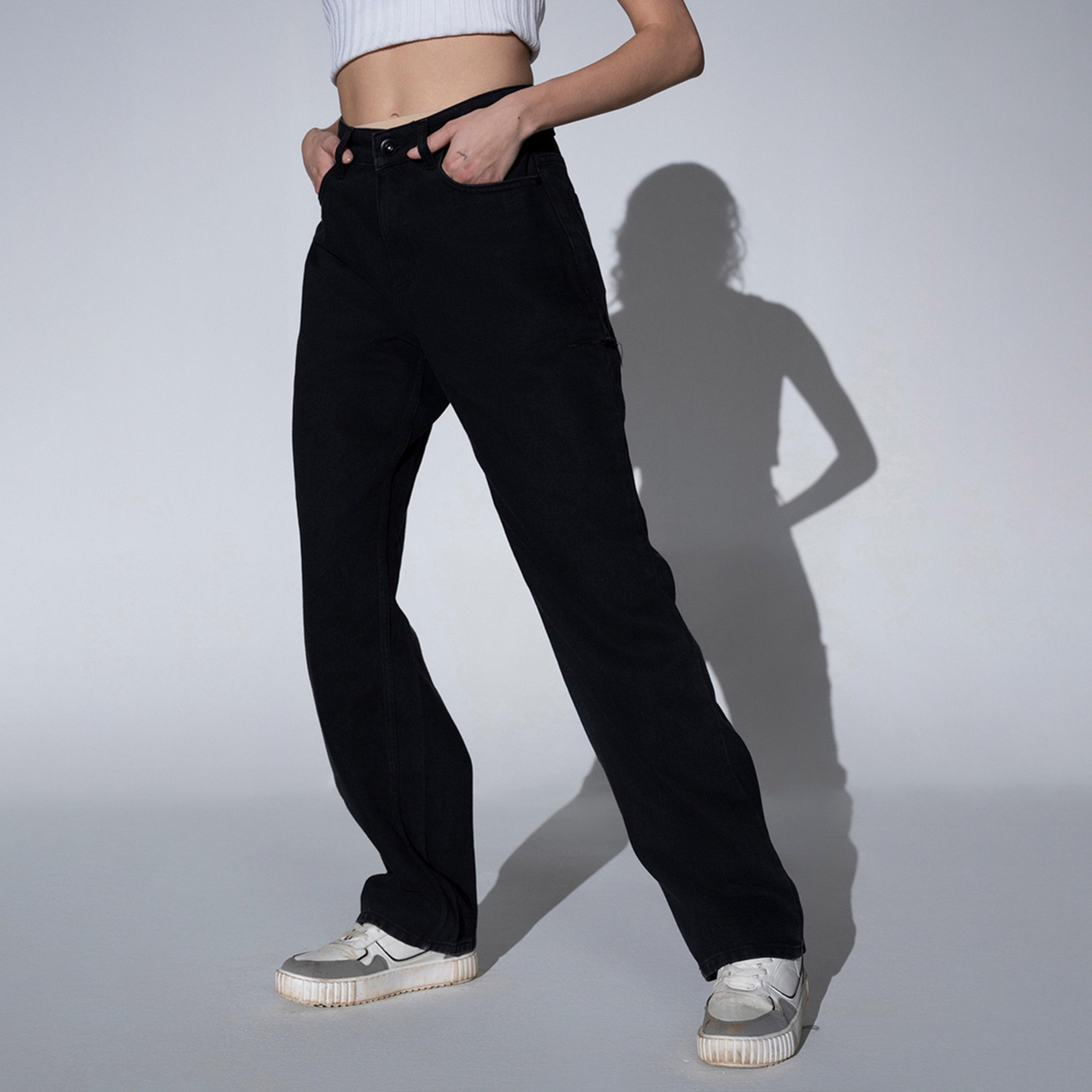 Hubberholme X Styli Women Black Jeans-women-clothing-bottoms-jeans-image-4