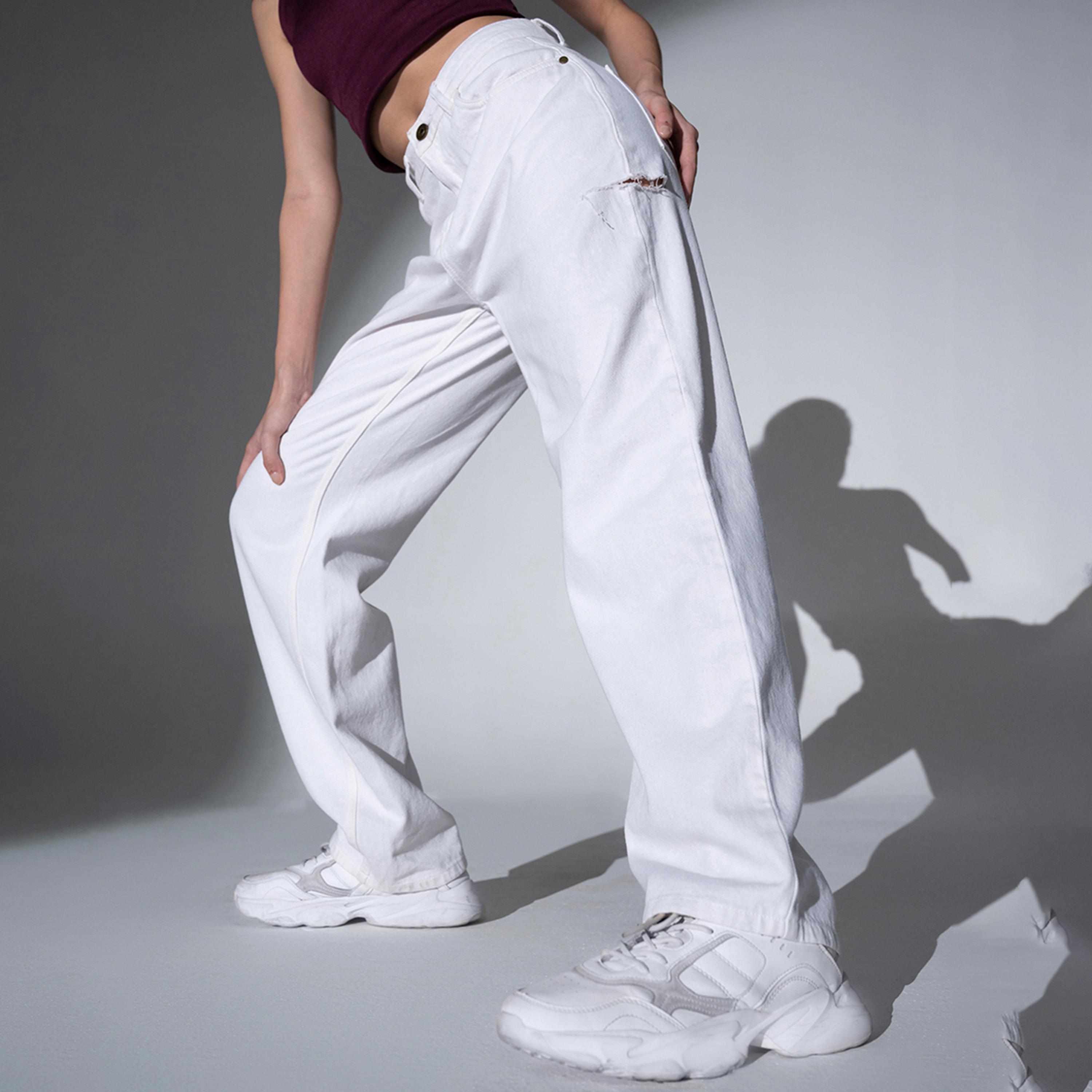 هابرهولم × ستايلي-  بنطال جينز نسائي أوف وايت-women-clothing-bottoms-jeans-image-1