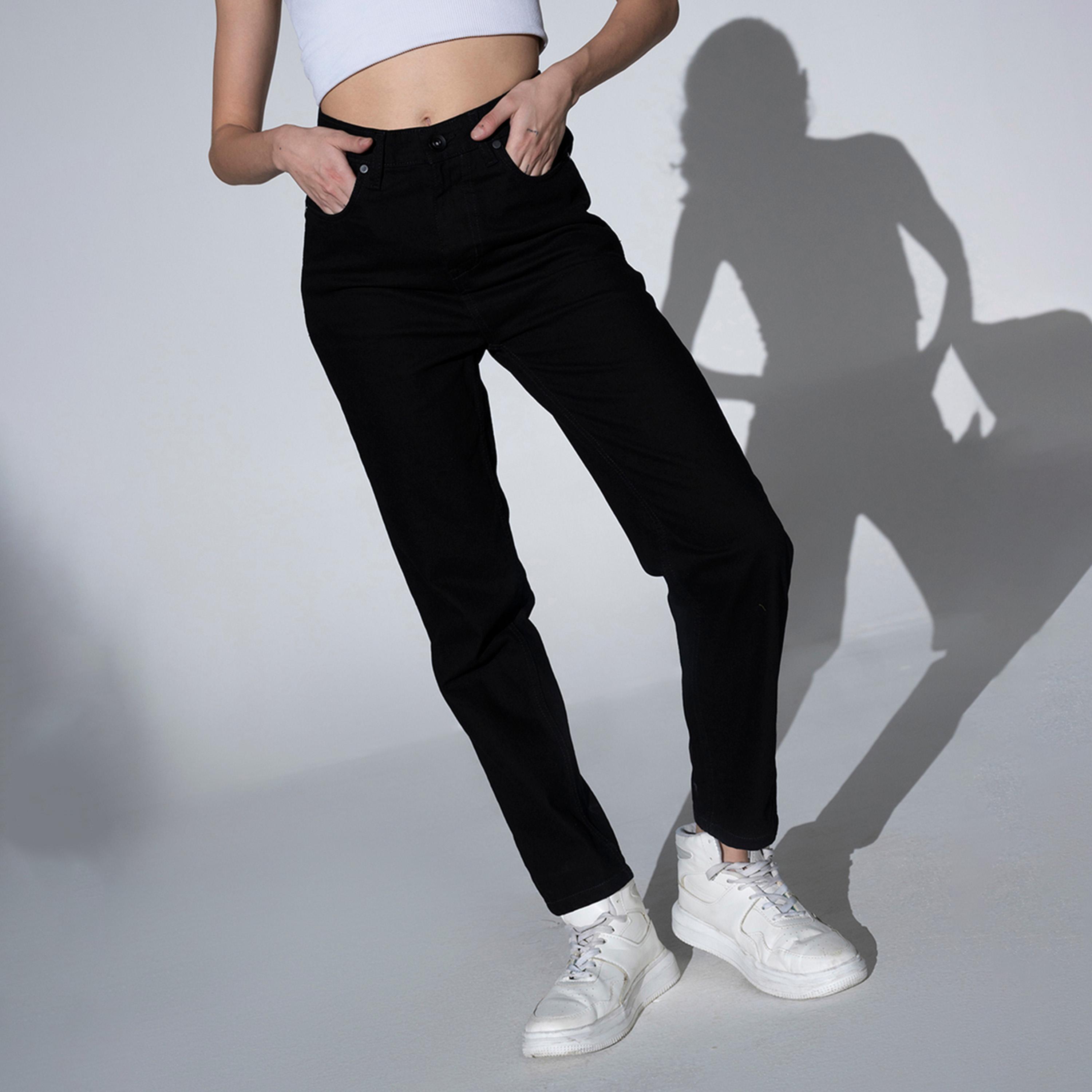 Hubberholme X Styli Women Black Jeans-women-clothing-bottoms-jeans-image-1