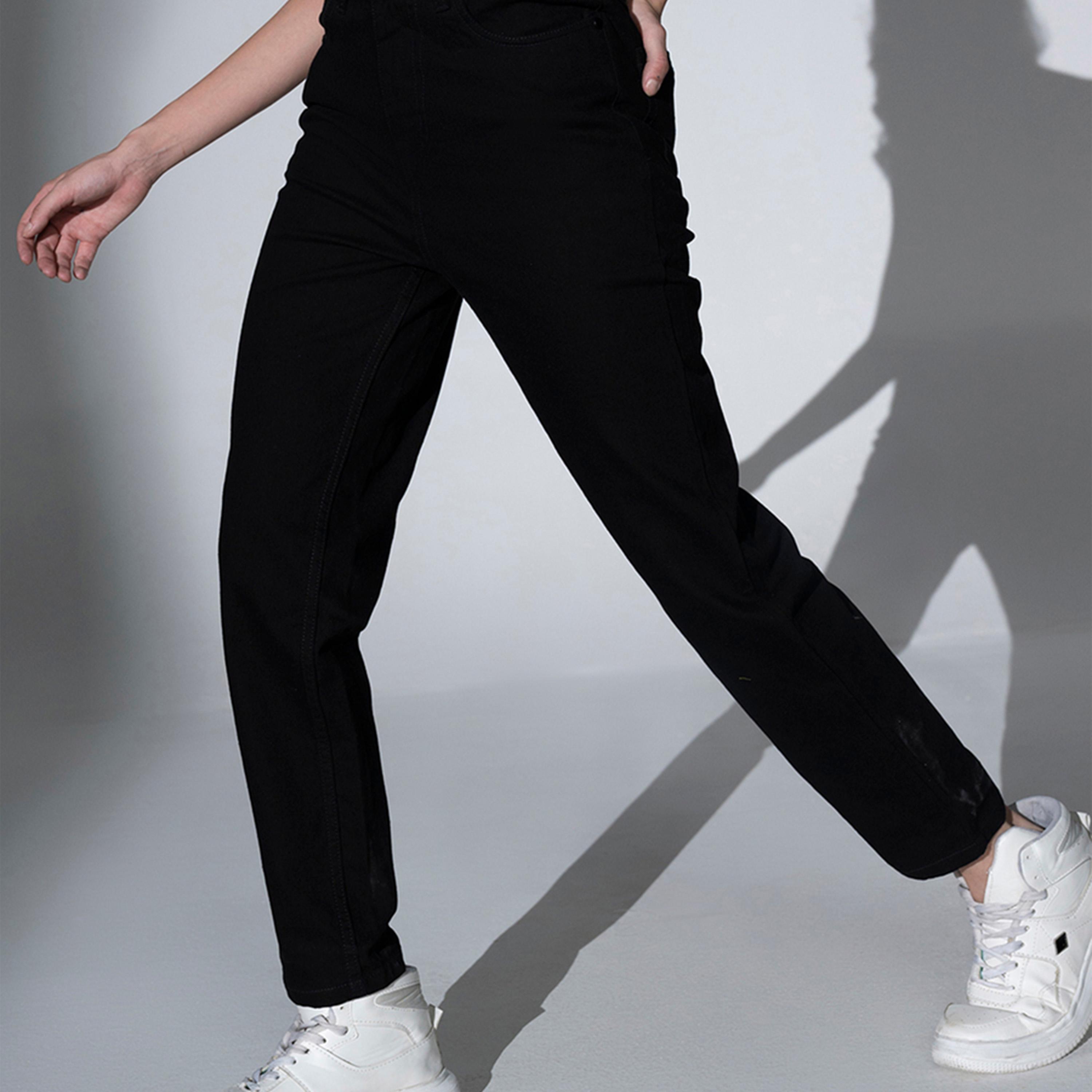 هابرهولم × ستايلي-  بنطال جينز للنساء أسود-women-clothing-bottoms-jeans-image-4