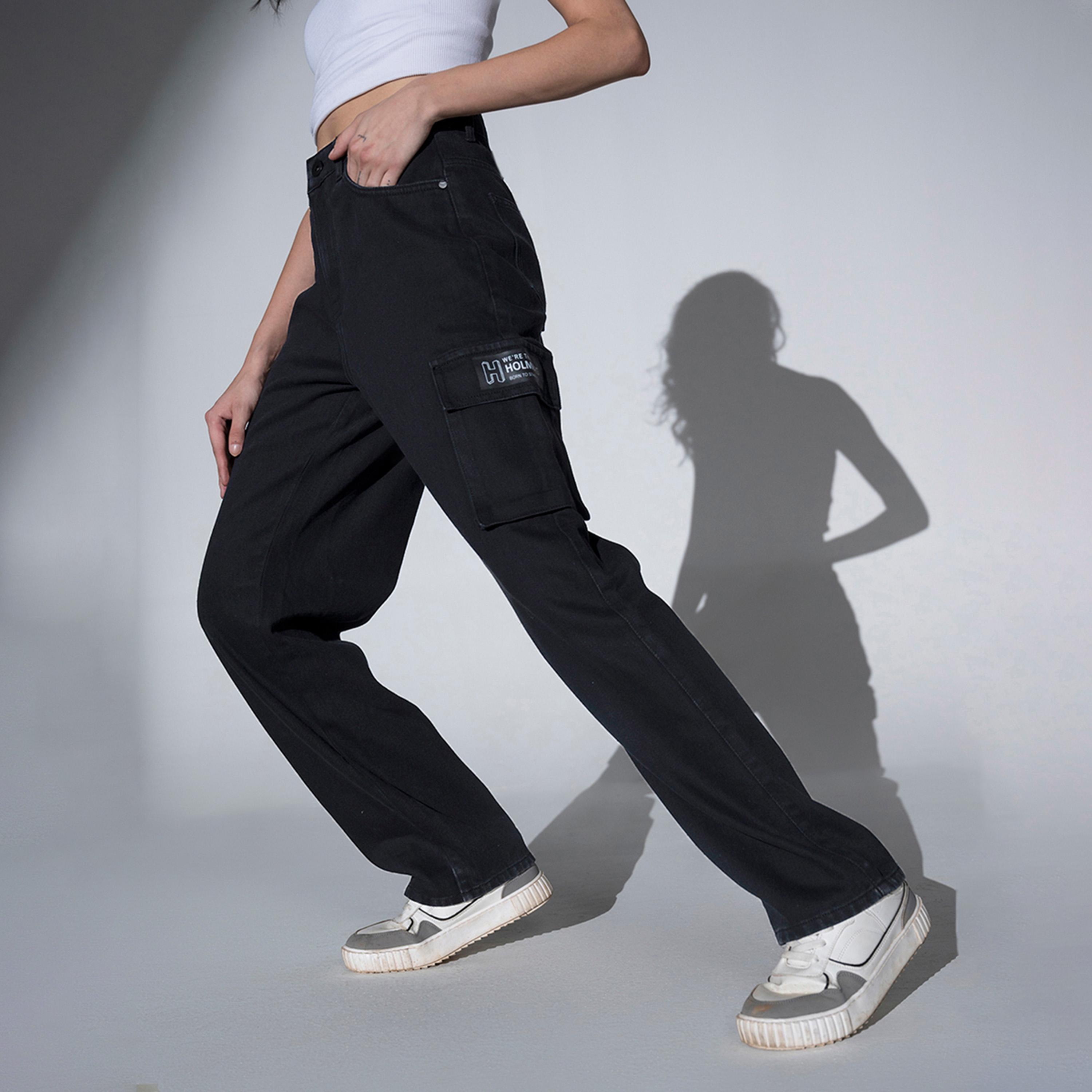 هابرهولم × ستايلي-  بنطال جينز للنساء أسود-women-clothing-bottoms-jeans-image-3