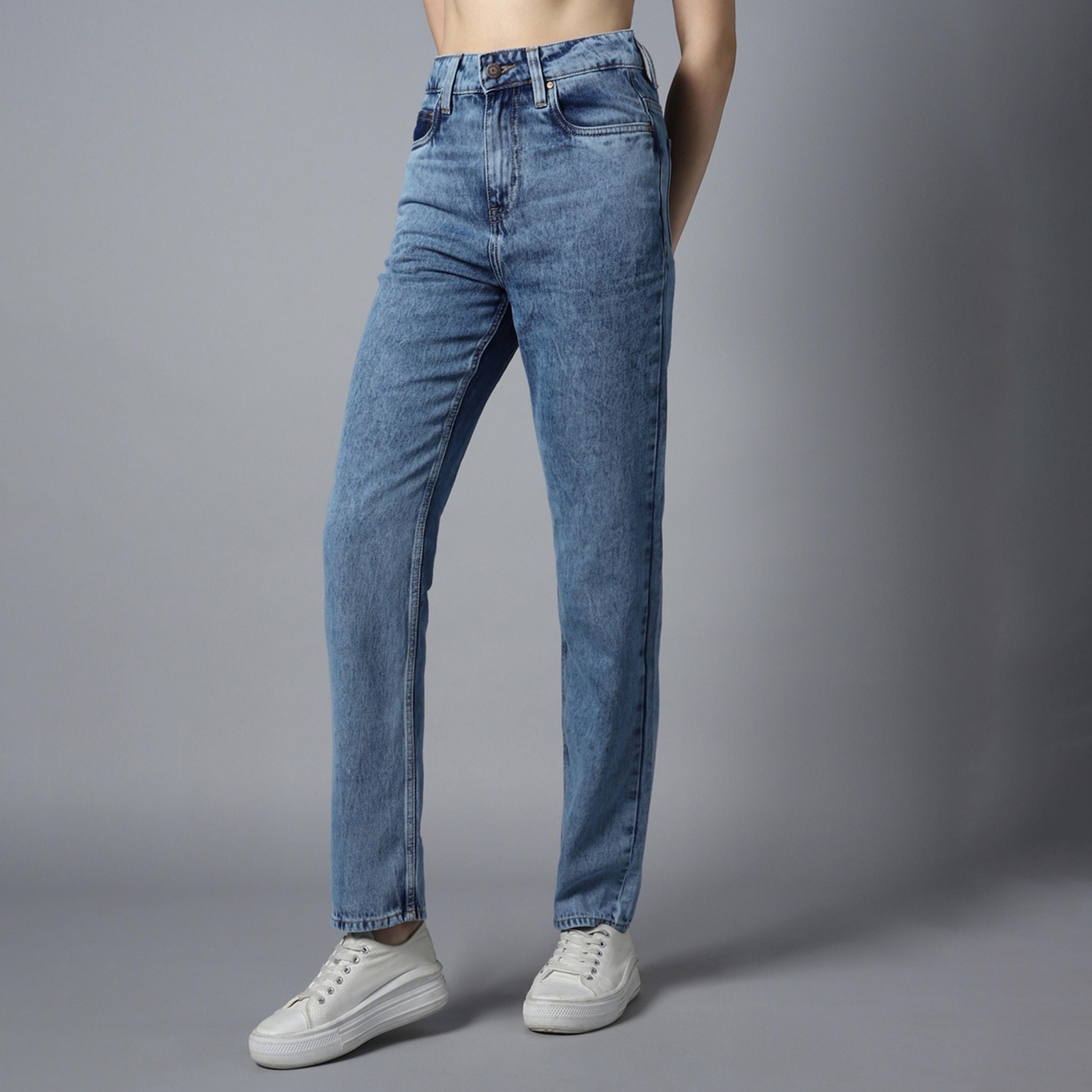 هاي ستار × ستايلي-  بنطال جينز للنساء أزرق-women-clothing-bottoms-jeans-image-2