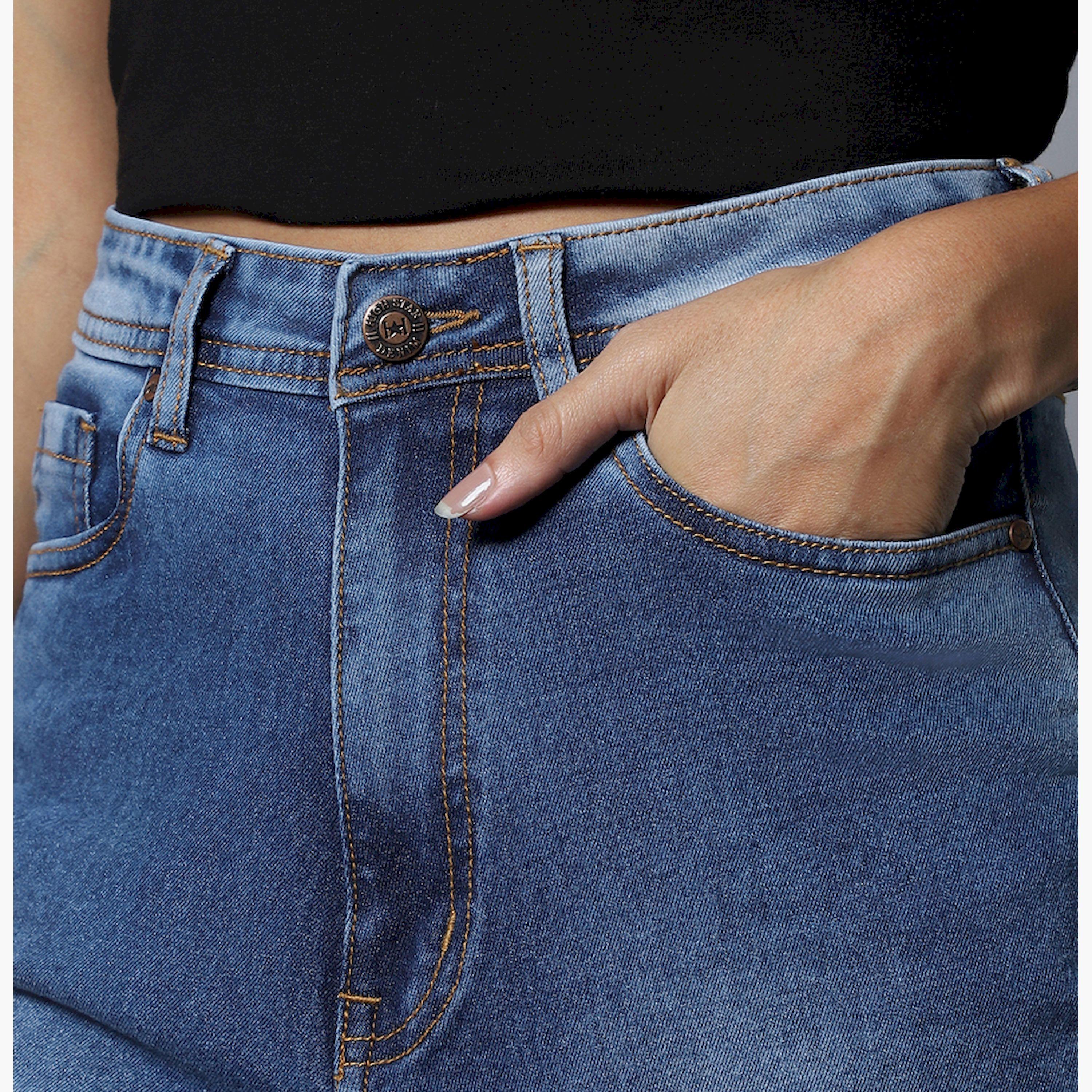 هاي ستار × ستايلي-  بنطال جينز للنساء أزرق-women-clothing-bottoms-jeans-image-4