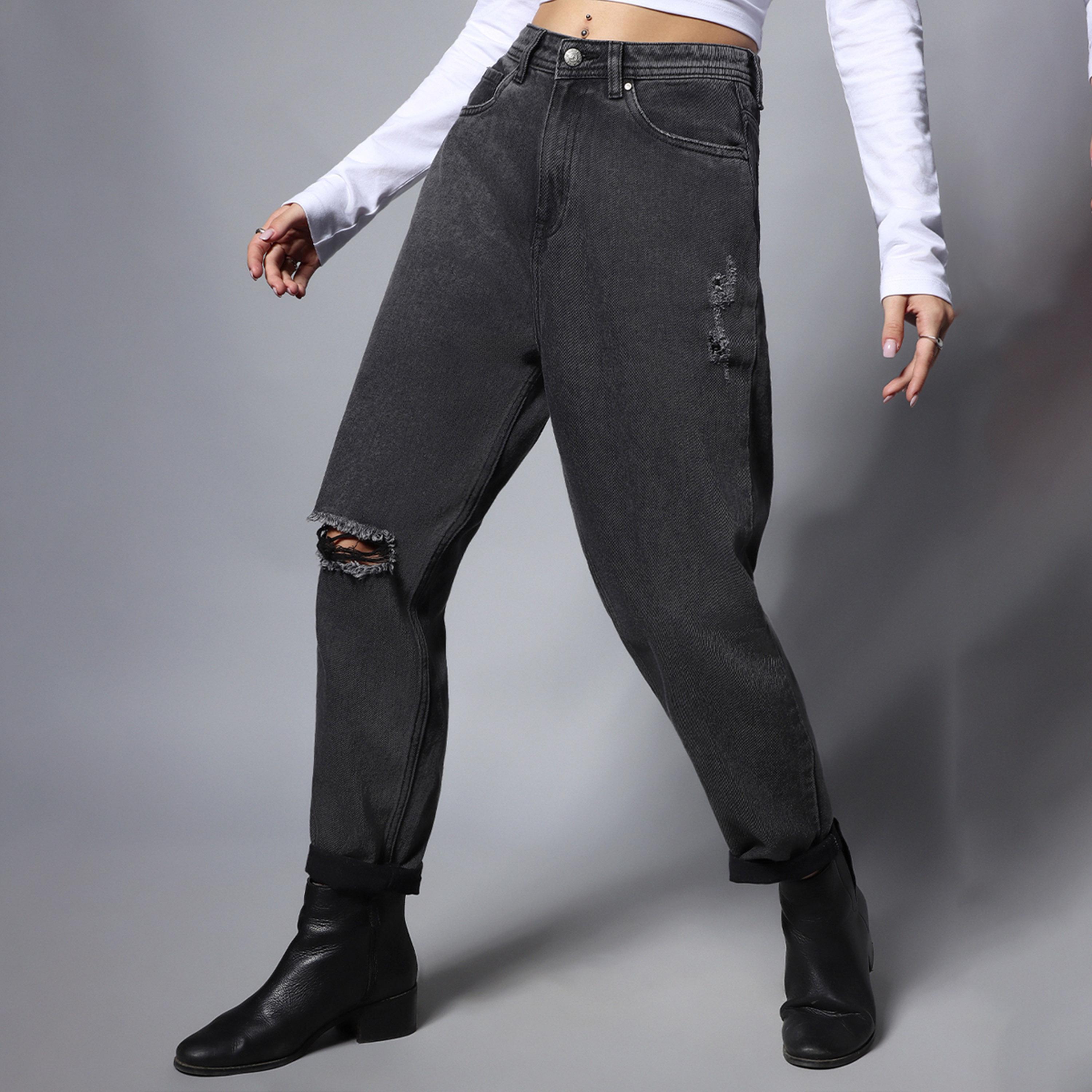 هاي ستار × ستايلي-  بنطال جينز للنساء أسود-women-clothing-bottoms-jeans-image-5