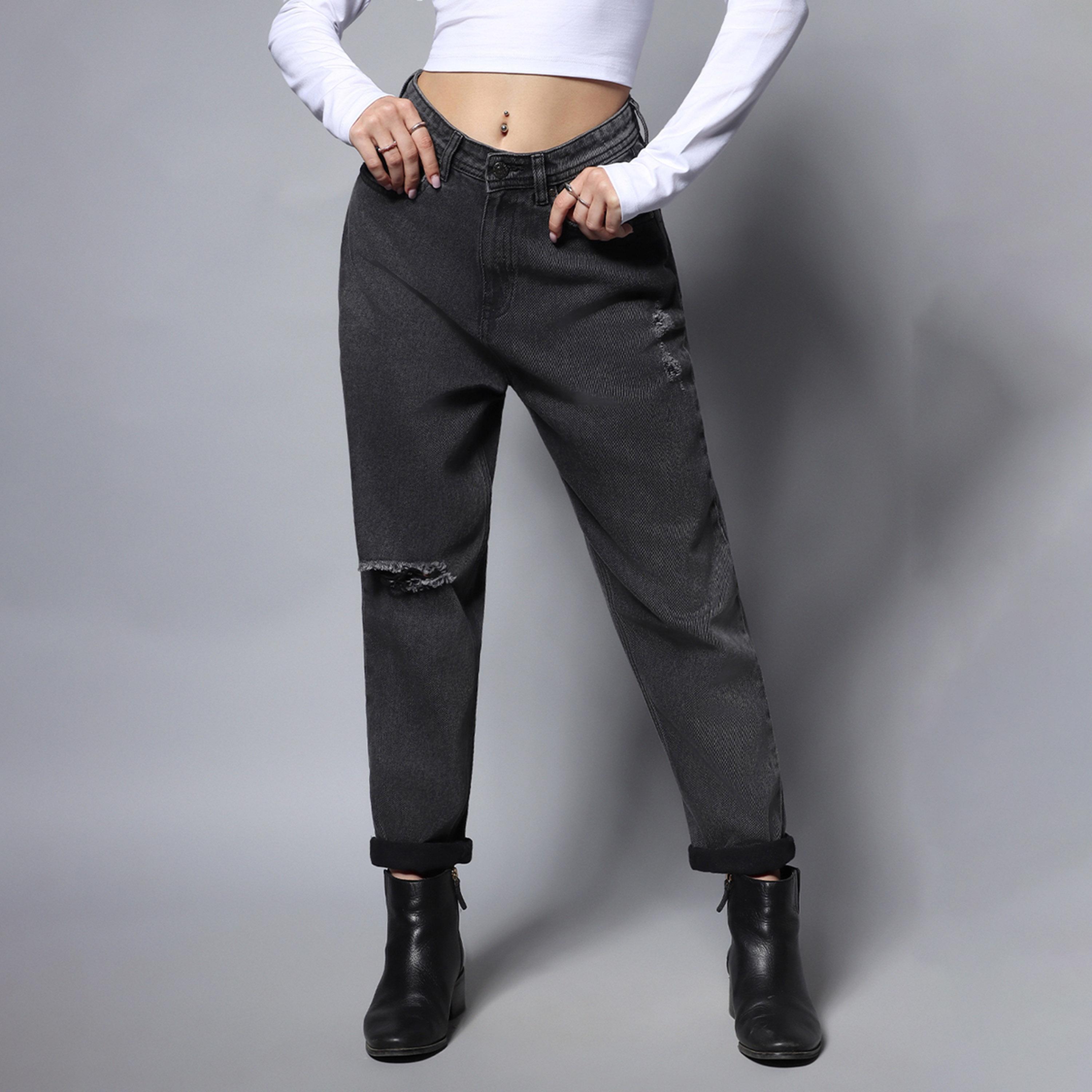 هاي ستار × ستايلي-  بنطال جينز للنساء أسود-women-clothing-bottoms-jeans-image-6
