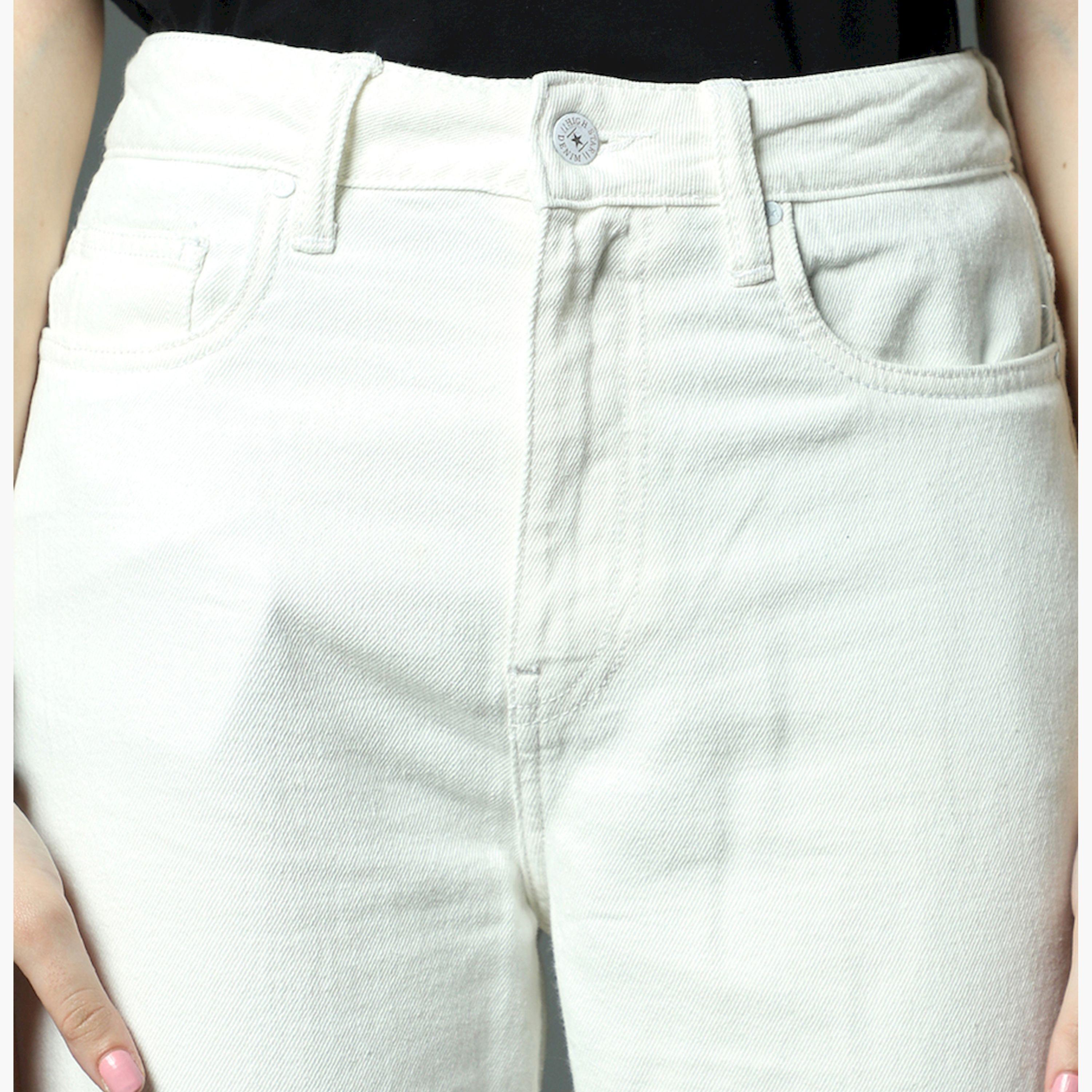 هاي ستار × ستايلي-  بنطال جينز نسائي أبيض-women-clothing-bottoms-jeans-image-3
