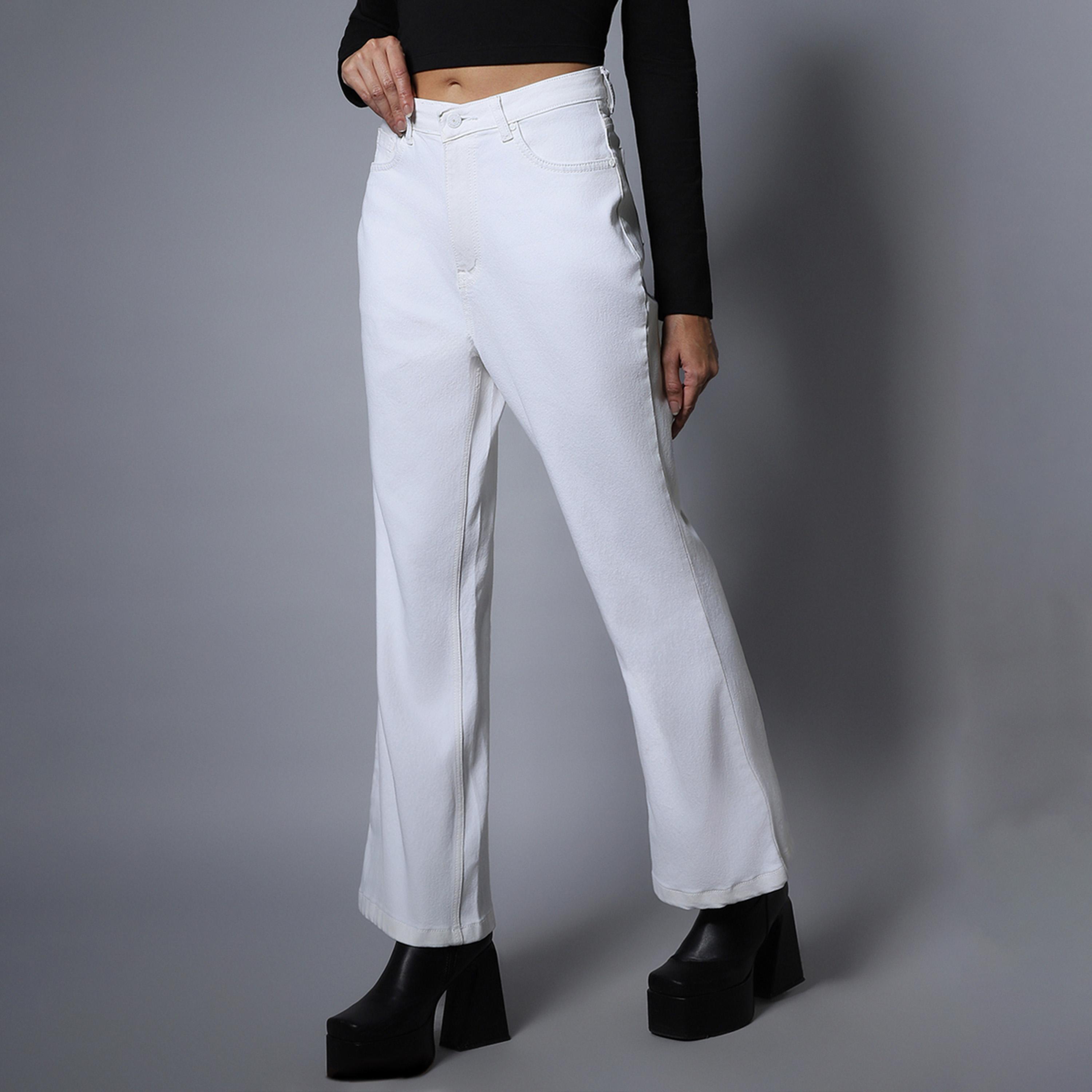 هاي ستار × ستايلي-  بنطال جينز نسائي أبيض-women-clothing-bottoms-jeans-image-2