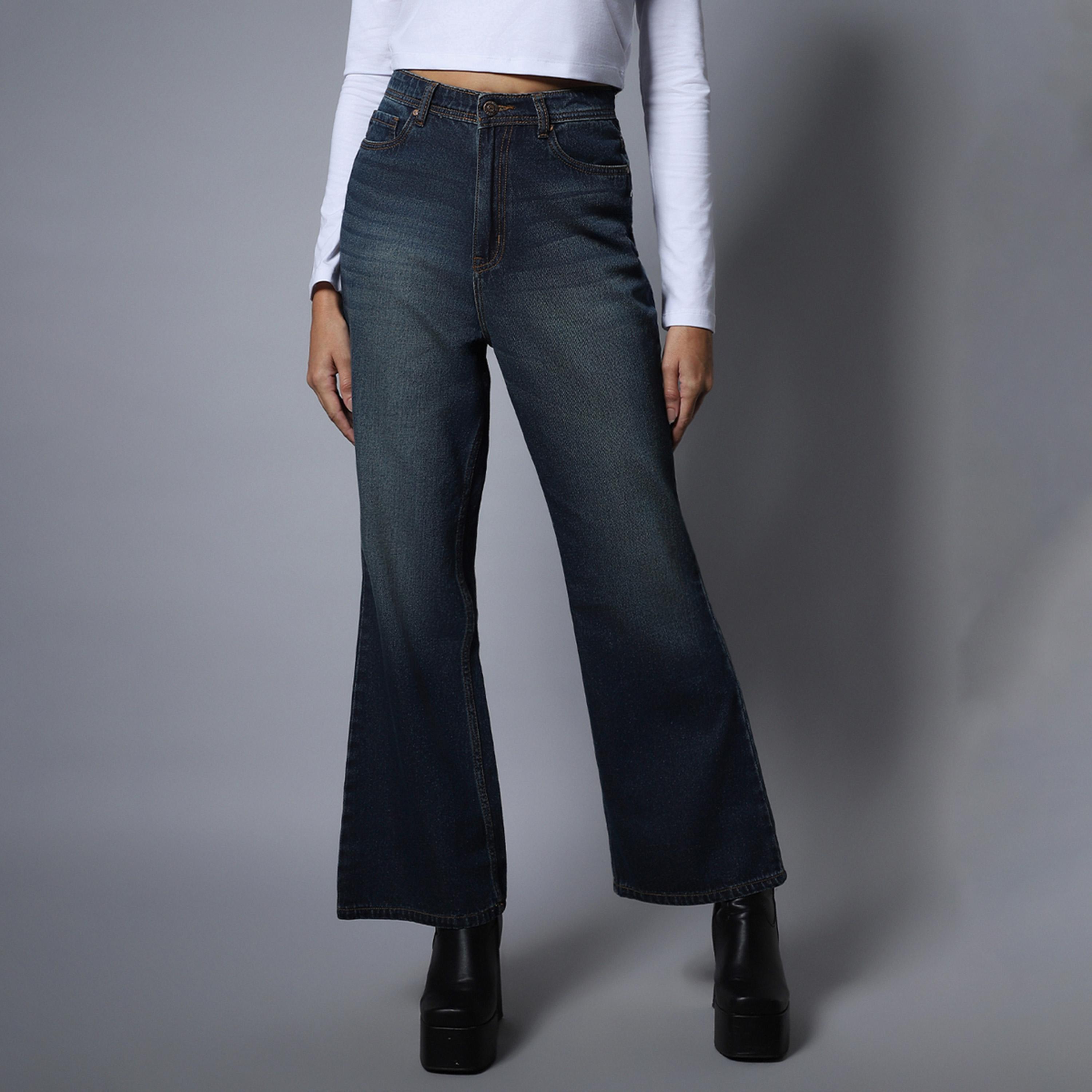 هاي ستار × ستايلي-  بنطال جينز للنساء أزرق-women-clothing-bottoms-jeans-image-1