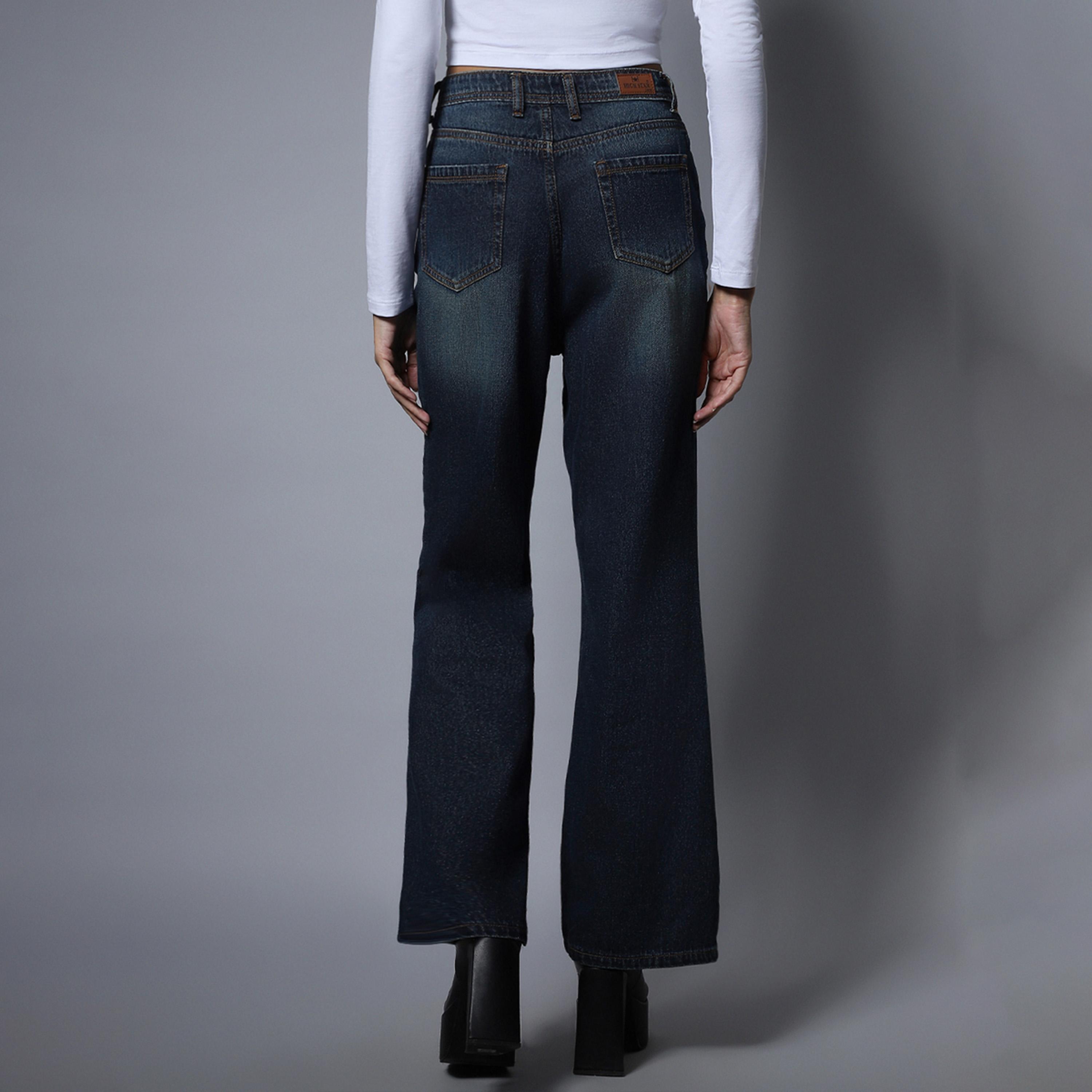 هاي ستار × ستايلي-  بنطال جينز للنساء أزرق-women-clothing-bottoms-jeans-image-5
