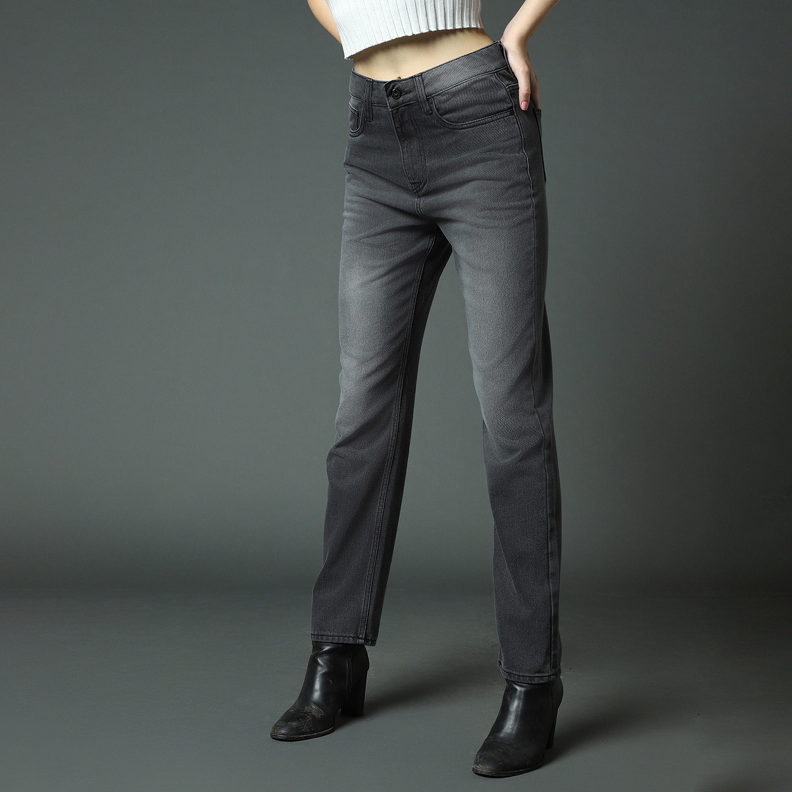 هاي ستار × ستايلي-  بنطال جينز للنساء أسود-women-clothing-bottoms-jeans-image-1