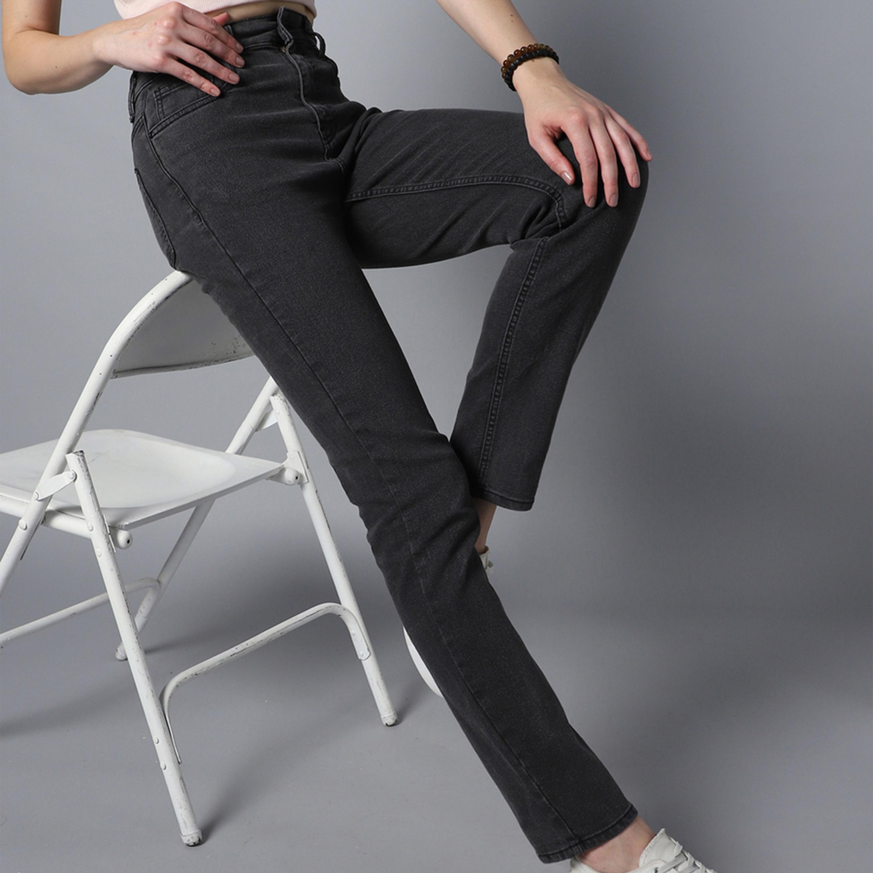 هاي ستار × ستايلي-  بنطال جينز للنساء أسود-women-clothing-bottoms-jeans-image-6