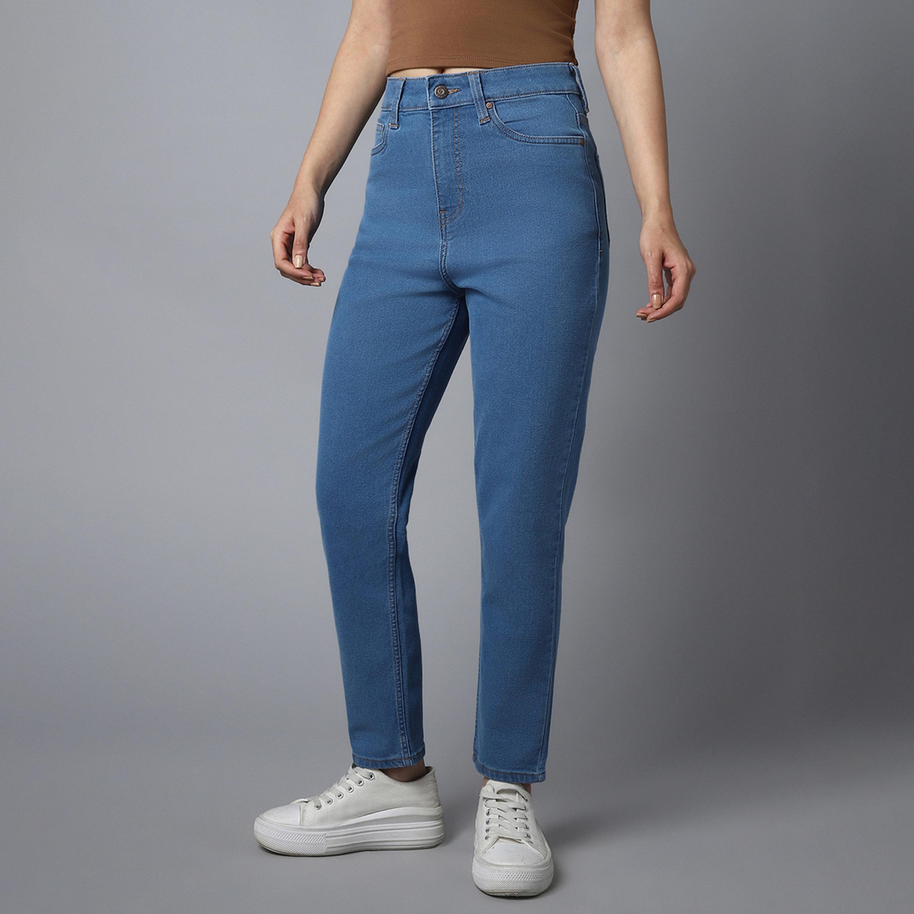 هاي ستار × ستايلي-  بنطال جينز للنساء أزرق-women-clothing-bottoms-jeans-image-2