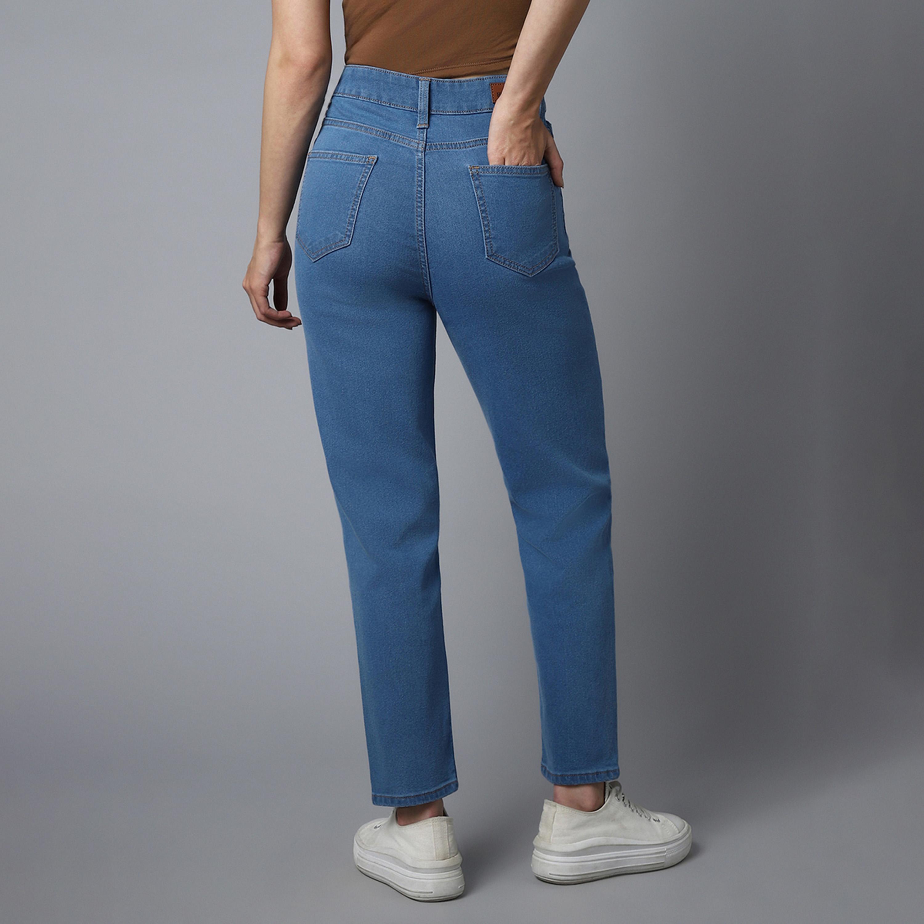 هاي ستار × ستايلي-  بنطال جينز للنساء أزرق-women-clothing-bottoms-jeans-image-3