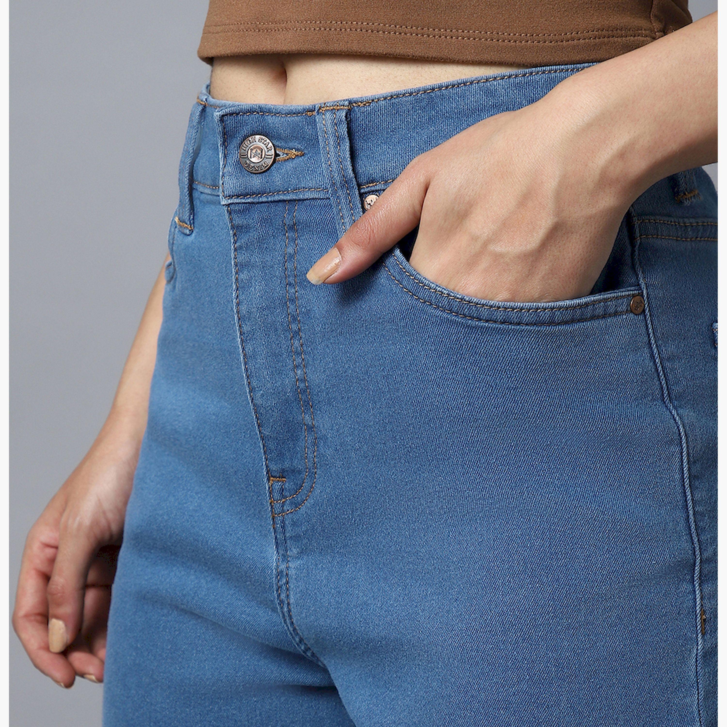 هاي ستار × ستايلي-  بنطال جينز للنساء أزرق-women-clothing-bottoms-jeans-image-4