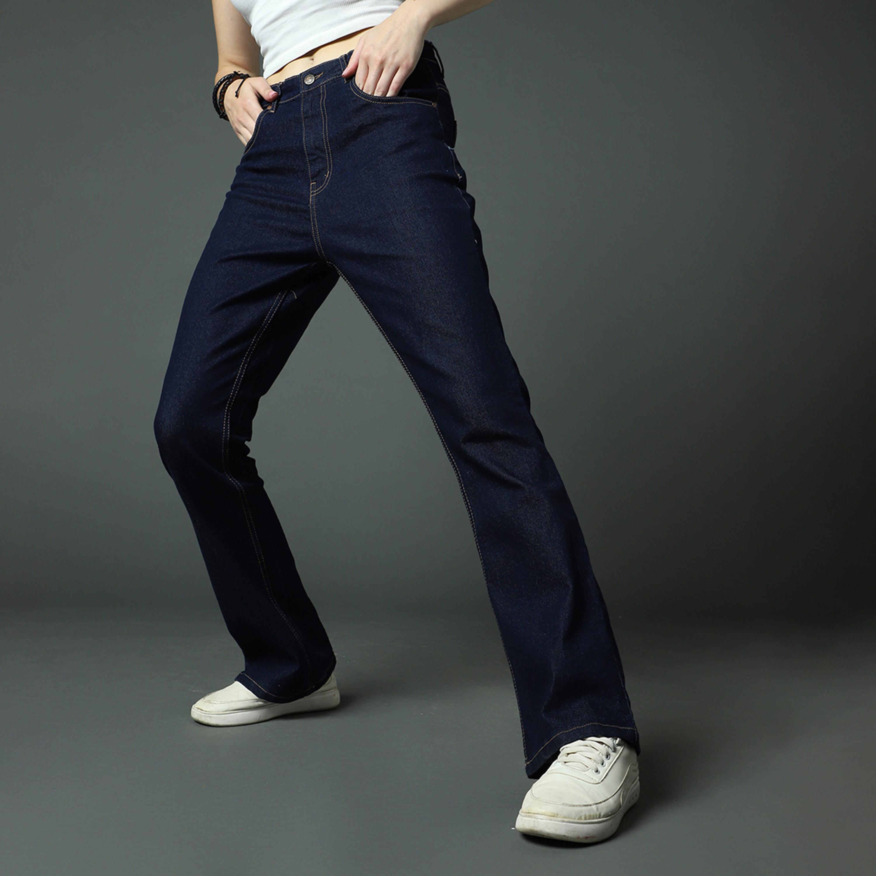 هاي ستار × ستايلي-  بنطال جينز للنساء أزرق-women-clothing-bottoms-jeans-image-1