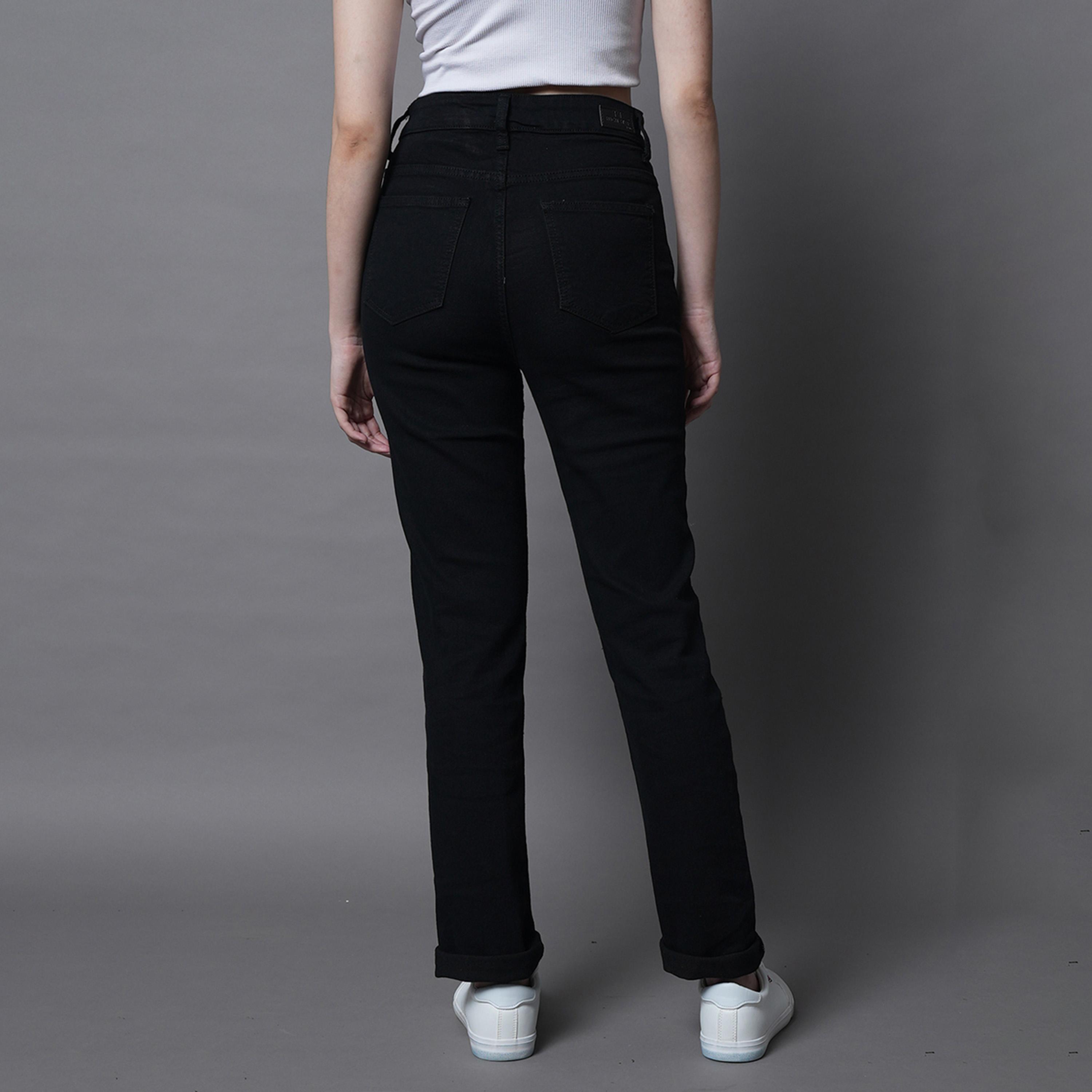هاي ستار × ستايلي-  بنطال جينز للنساء أسود-women-clothing-bottoms-jeans-image-3