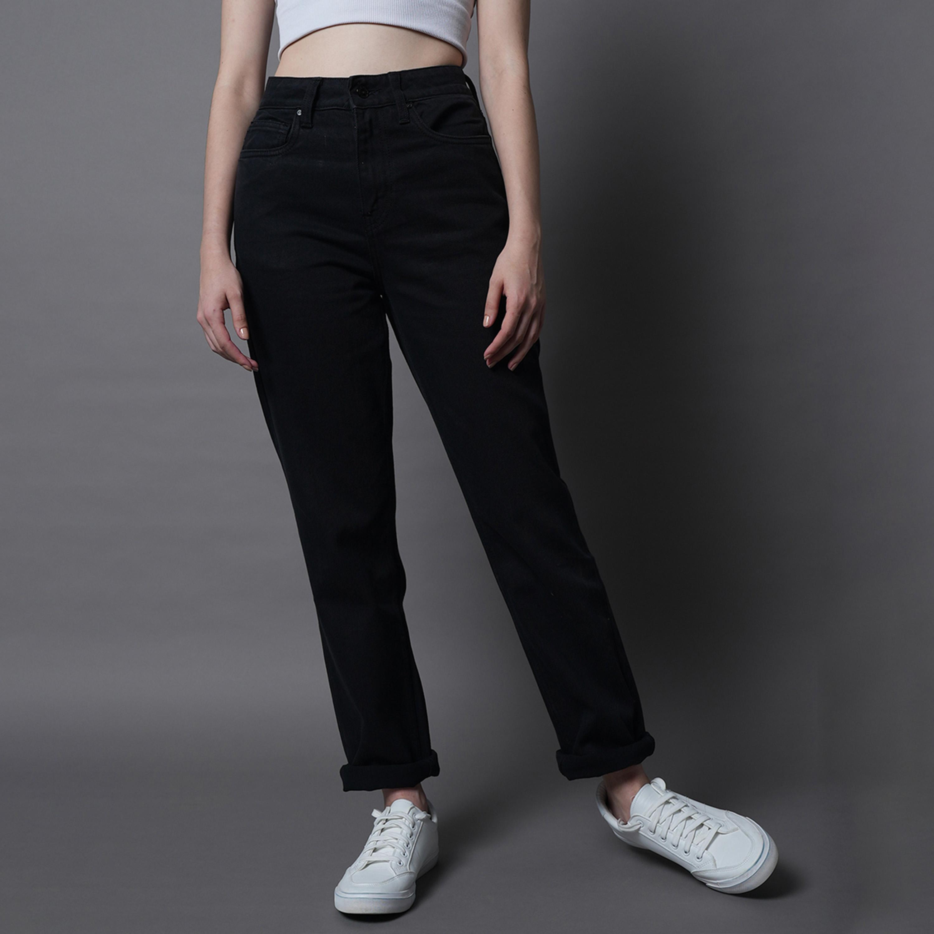 هاي ستار × ستايلي-  بنطال جينز للنساء أسود-women-clothing-bottoms-jeans-image-1