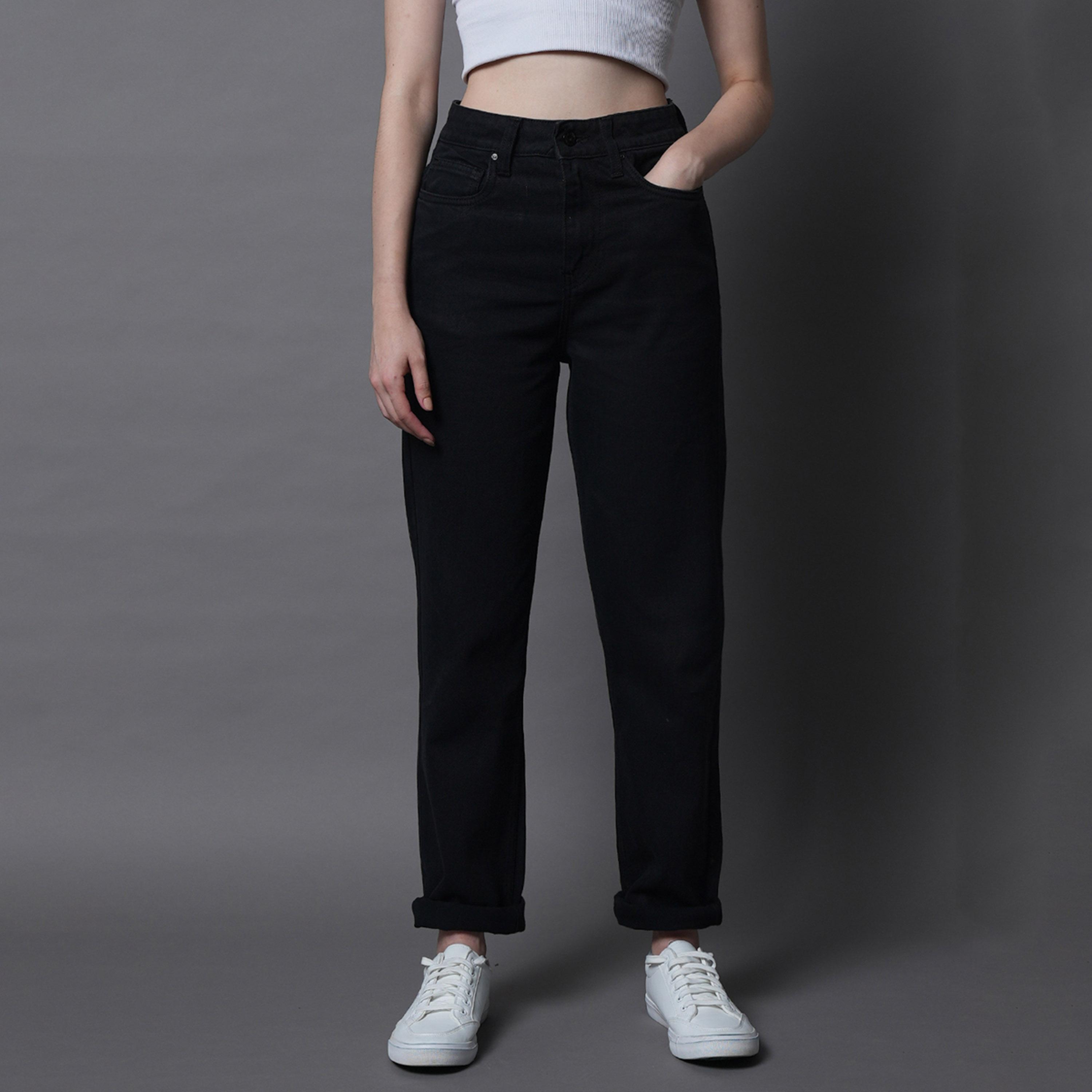 هاي ستار × ستايلي-  بنطال جينز للنساء أسود-women-clothing-bottoms-jeans-image-2