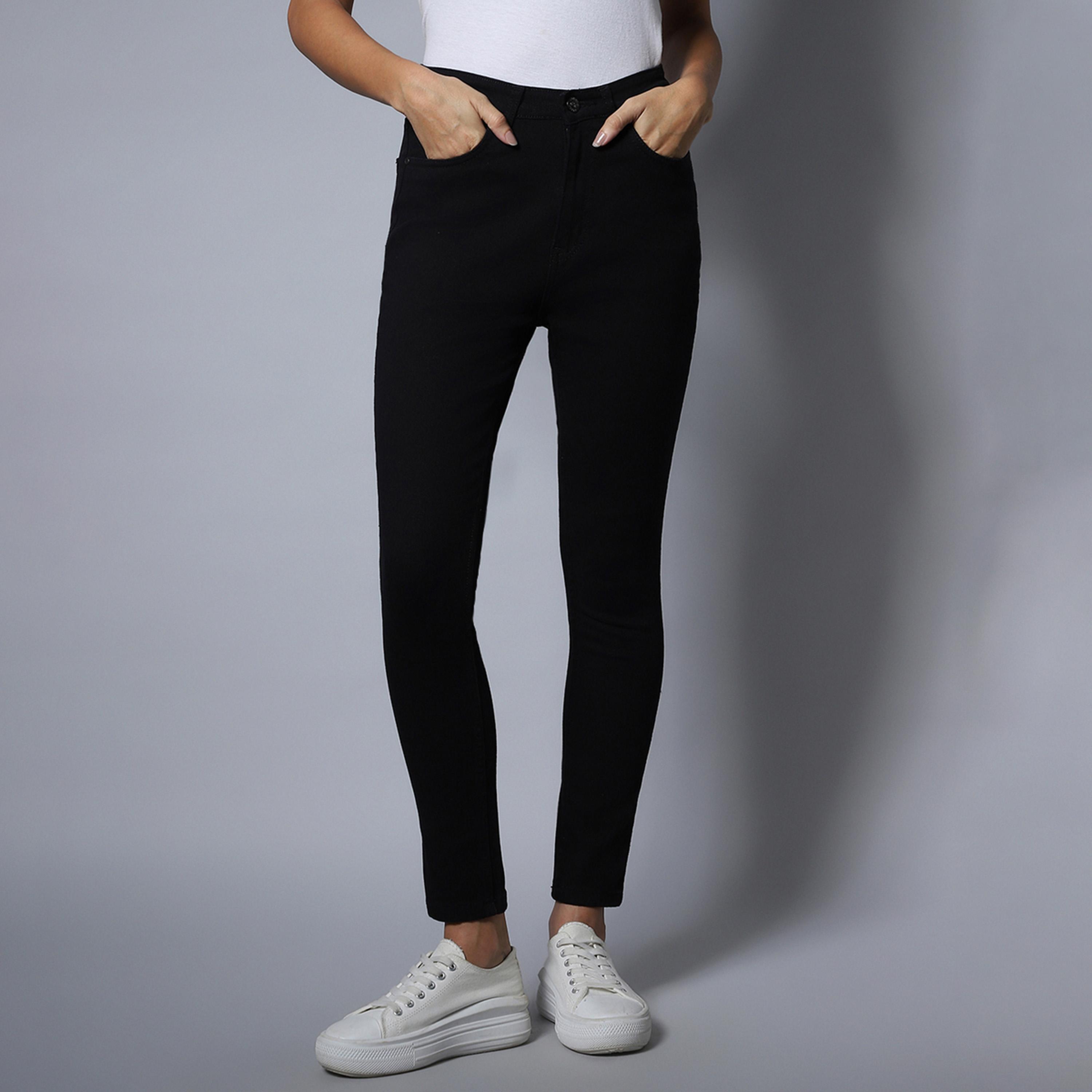 هاي ستار × ستايلي-  بنطال جينز للنساء أسود-women-clothing-bottoms-jeans-image-1