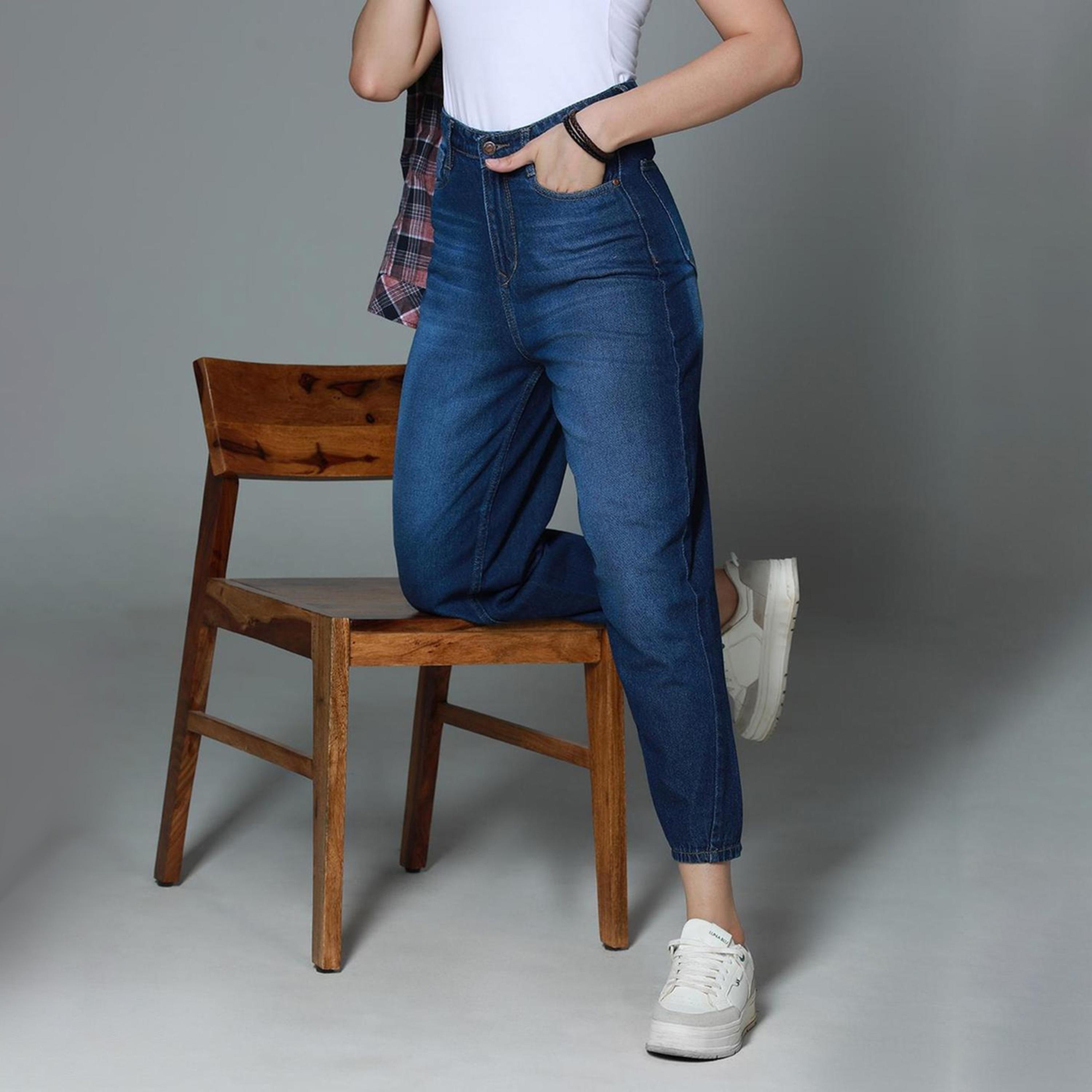هاي ستار × ستايلي-  بنطال جينز نسائي نيلي 3-women-clothing-bottoms-jeans-image-4