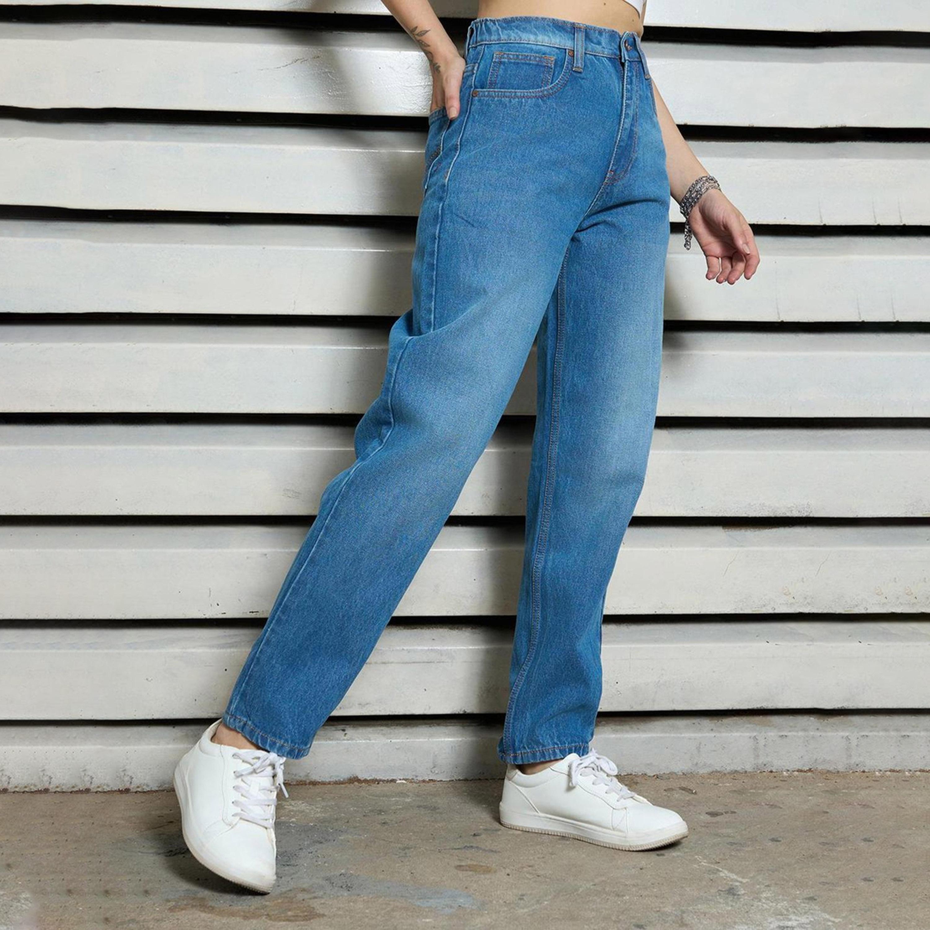 هاي ستار × ستايلي-  بنطال جينز نسائي نيلي-women-clothing-bottoms-jeans-image-2