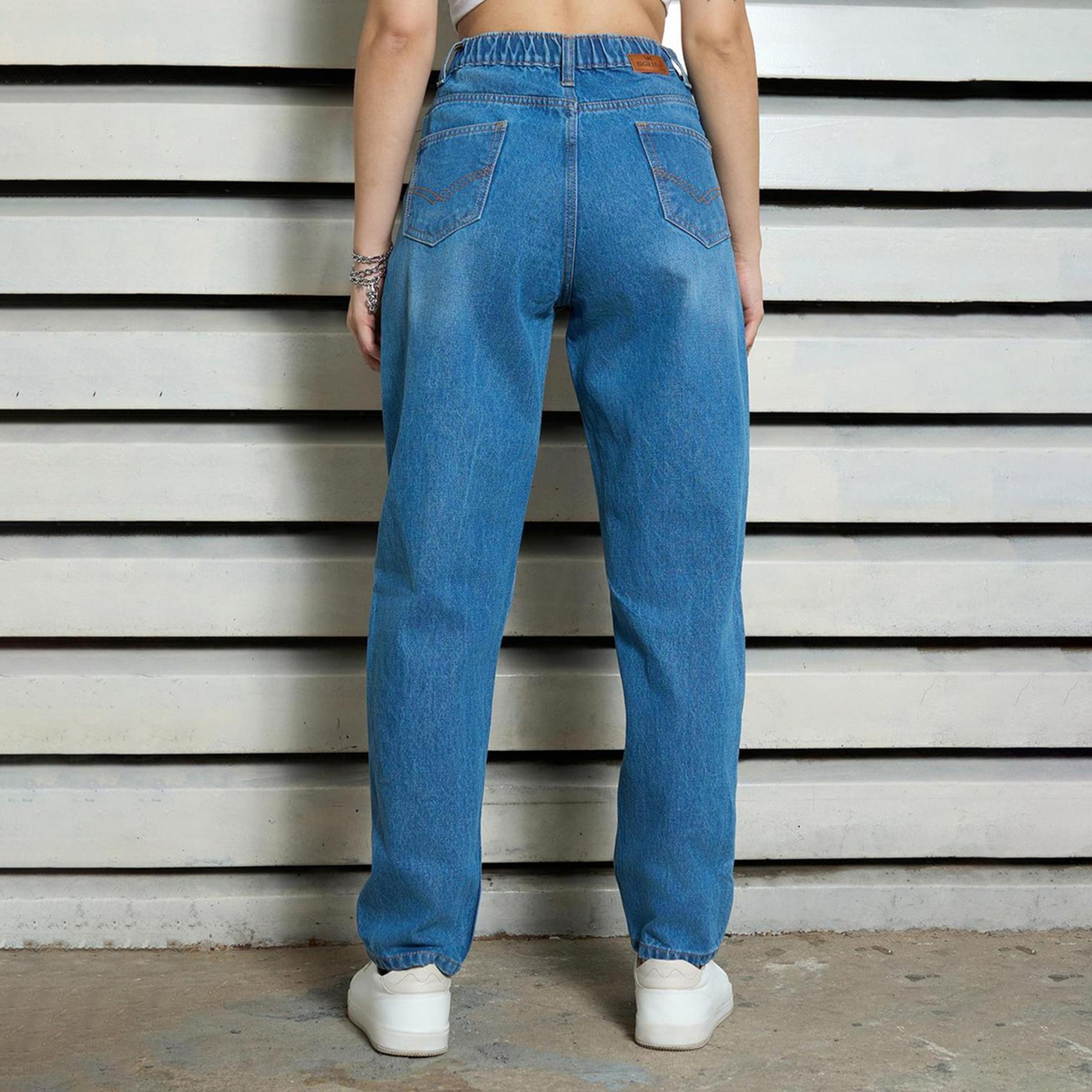 هاي ستار × ستايلي-  بنطال جينز نسائي نيلي-women-clothing-bottoms-jeans-image-3