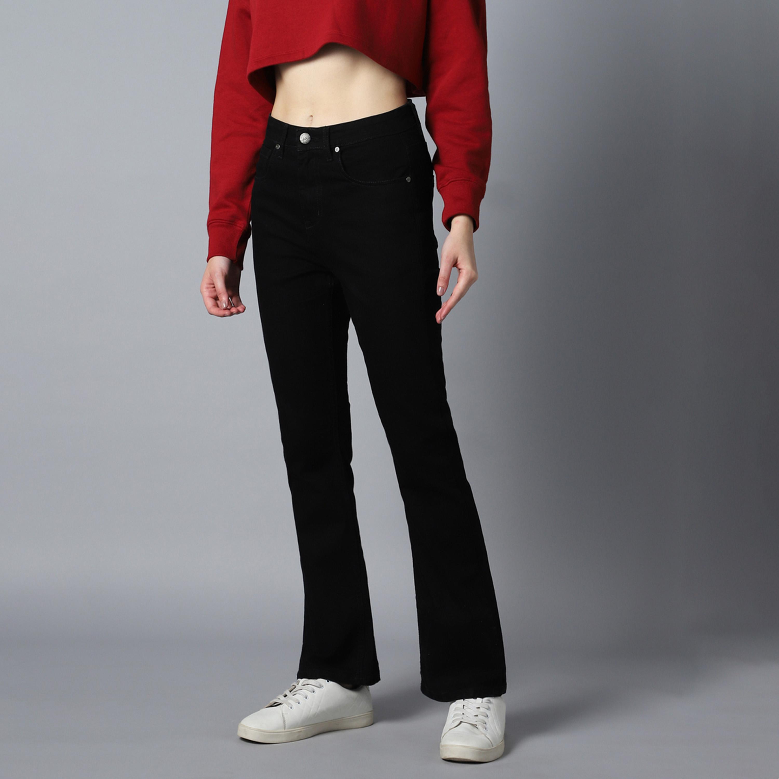 هاي ستار × ستايلي-  بنطال جينز للنساء أسود-women-clothing-bottoms-jeans-image-1