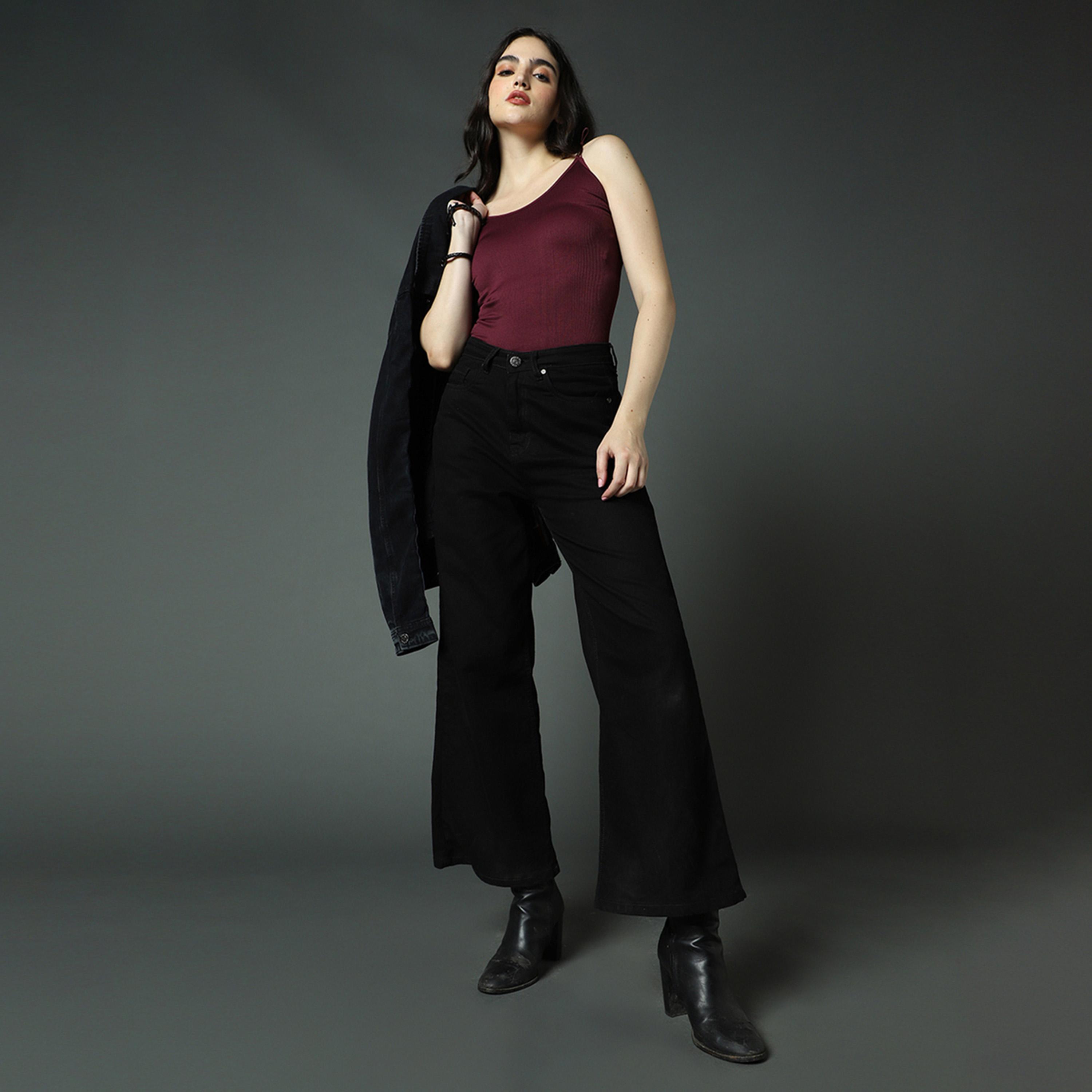هاي ستار × ستايلي-  بنطال جينز للنساء أسود-women-clothing-bottoms-jeans-image-4